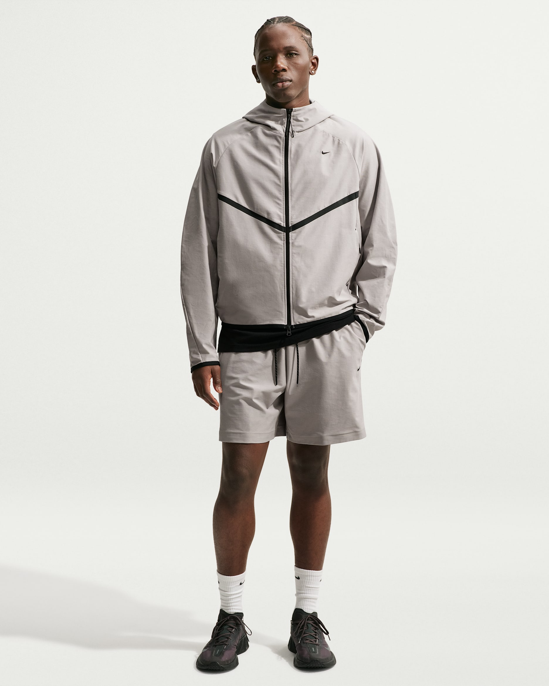 Nike Tech Men's Dri-FIT Shori-Knit Shorts - College Grey/Black