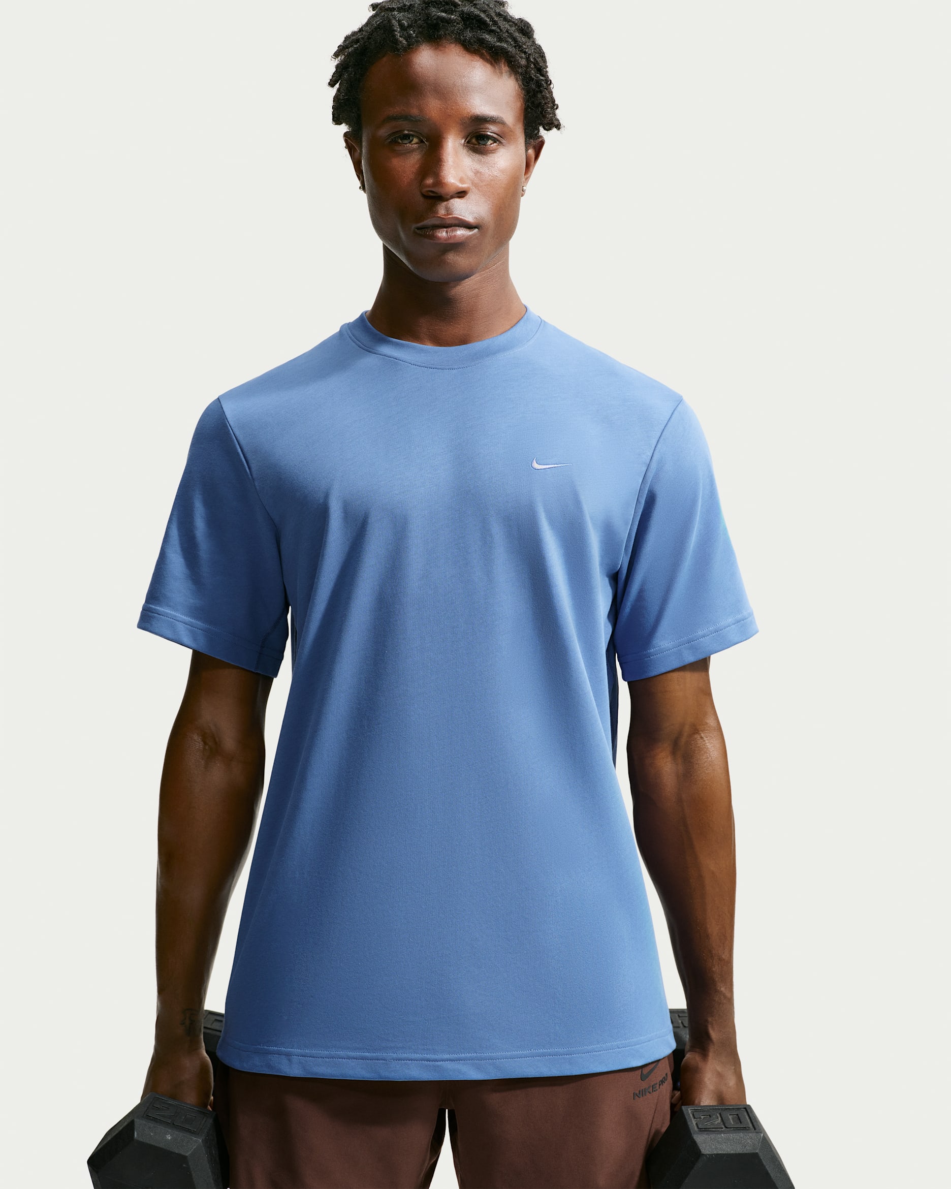 Nike Primary Camiseta Dri-FIT versátil de manga corta - Hombre - Indigo Storm/Indigo Storm