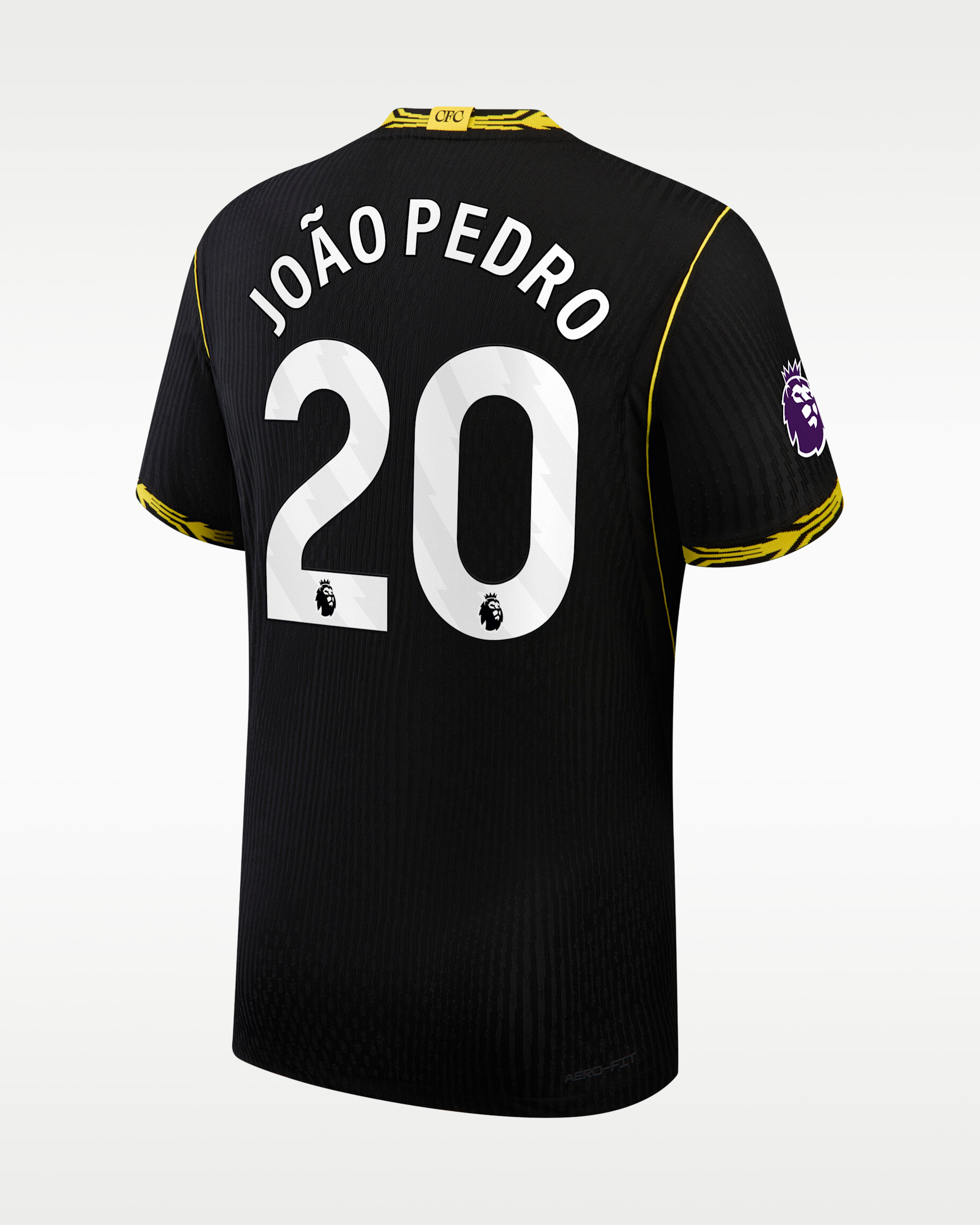 João Pedro Chelsea 2026/27 Match Away Men's Nike Aero-FIT Soccer Jersey - Black