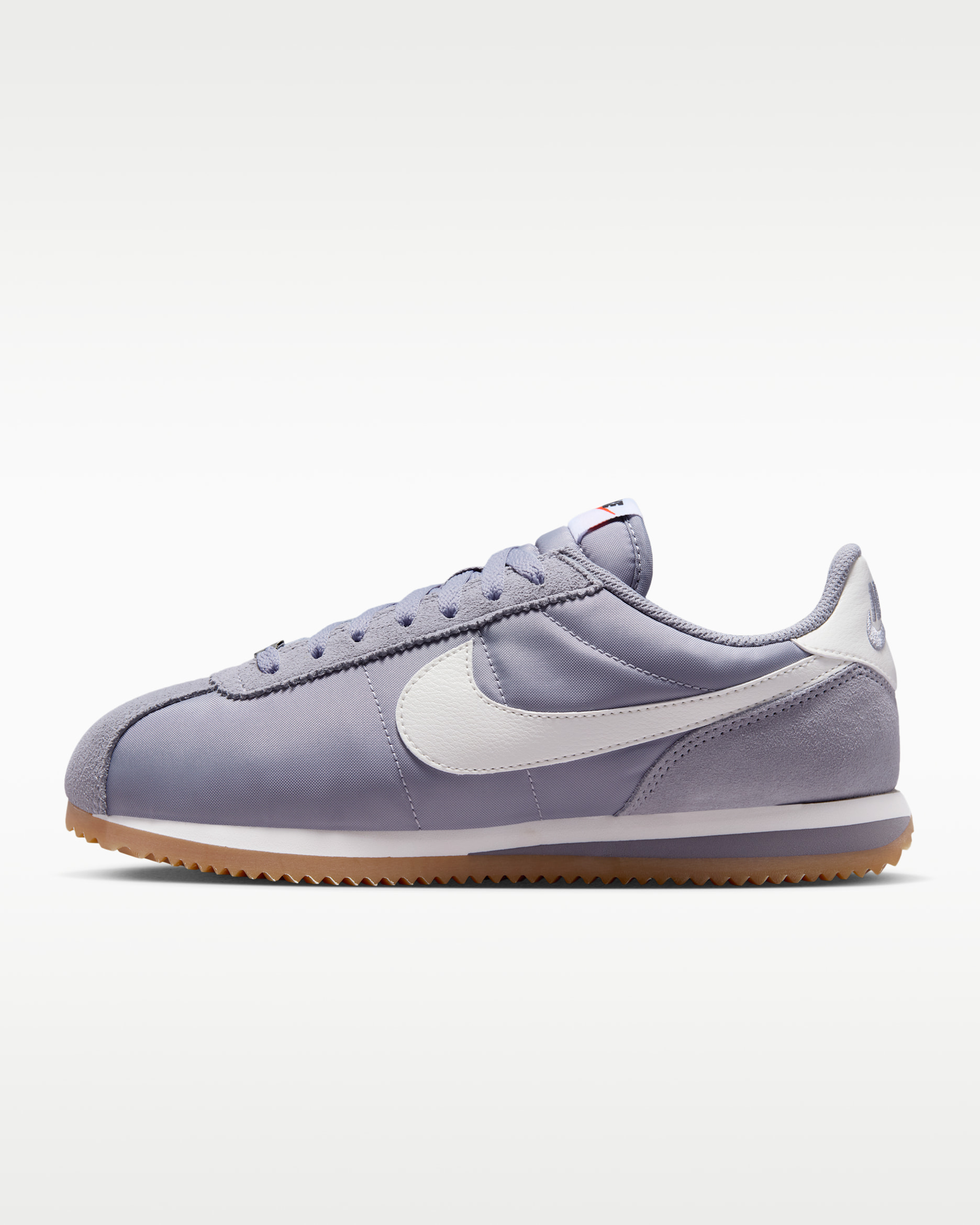 Nike Cortez Textile Women's Shoes - Cement Grey/Gum Light Brown/Safety Orange/Sail