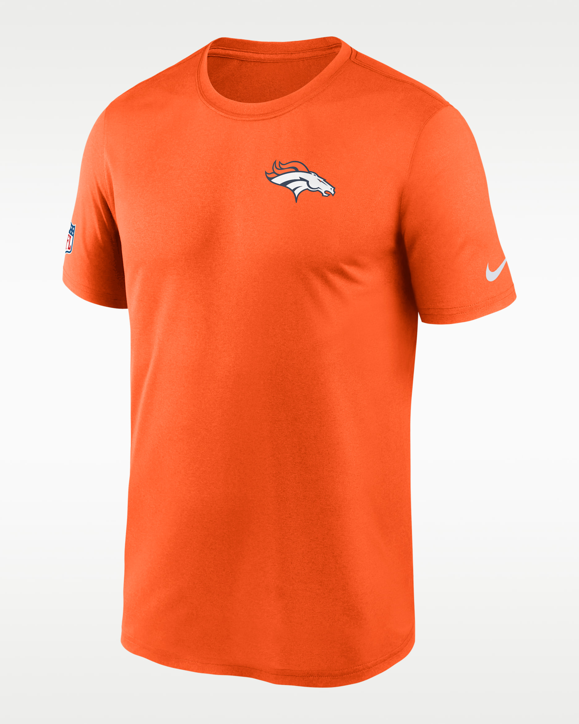 Denver Broncos Legend Small Logo Men's Nike Dri-FIT NFL T-Shirt - Orange