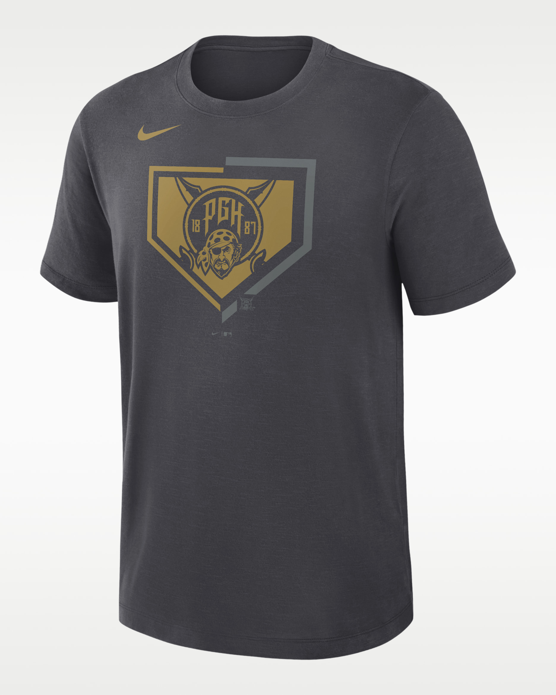 Pittsburgh Pirates Icon City Connect Logo Men's Nike Dri-FIT MLB T-Shirt - Anthracite