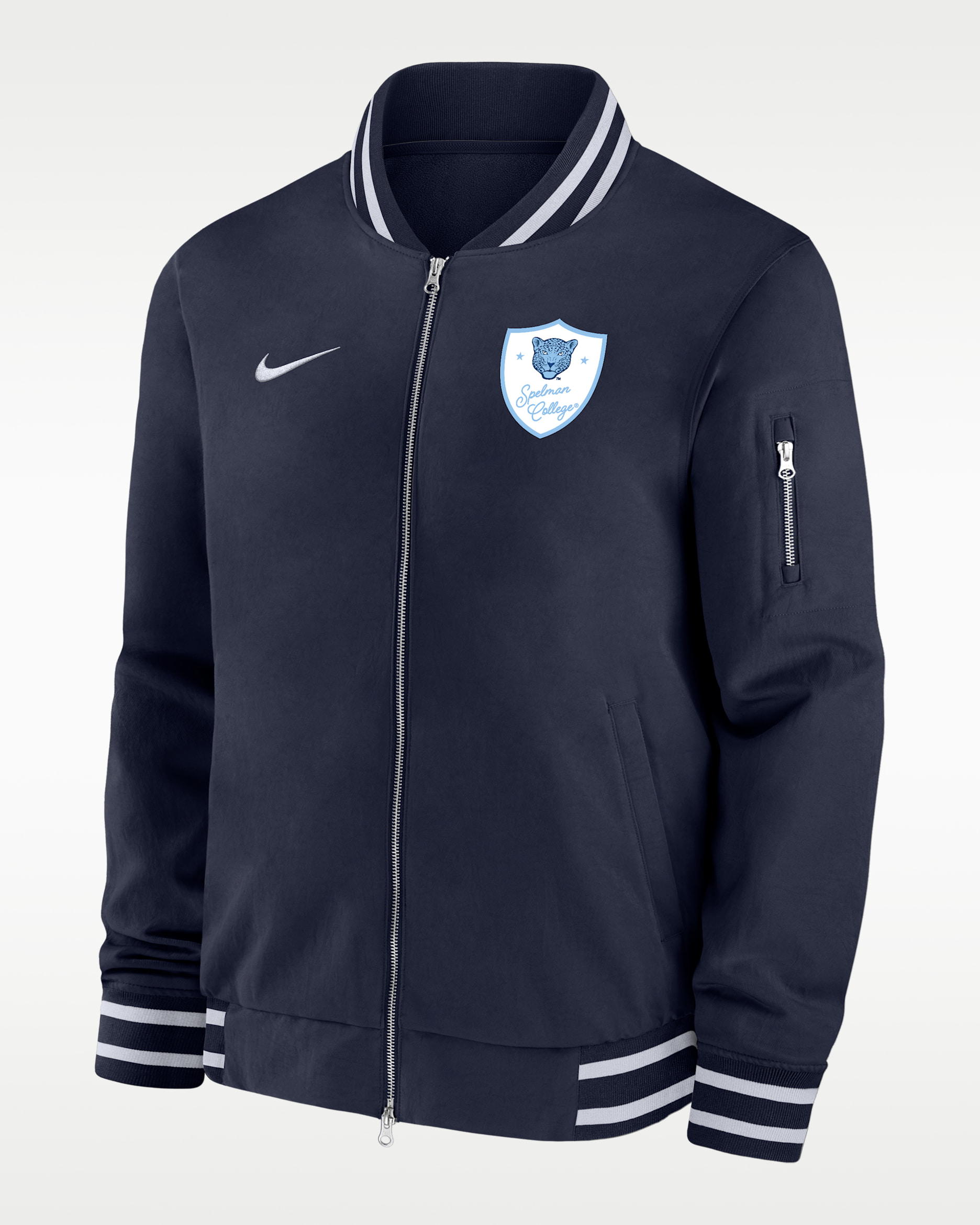 Nike College (Spelman College) Men's Bomber Jacket - Navy