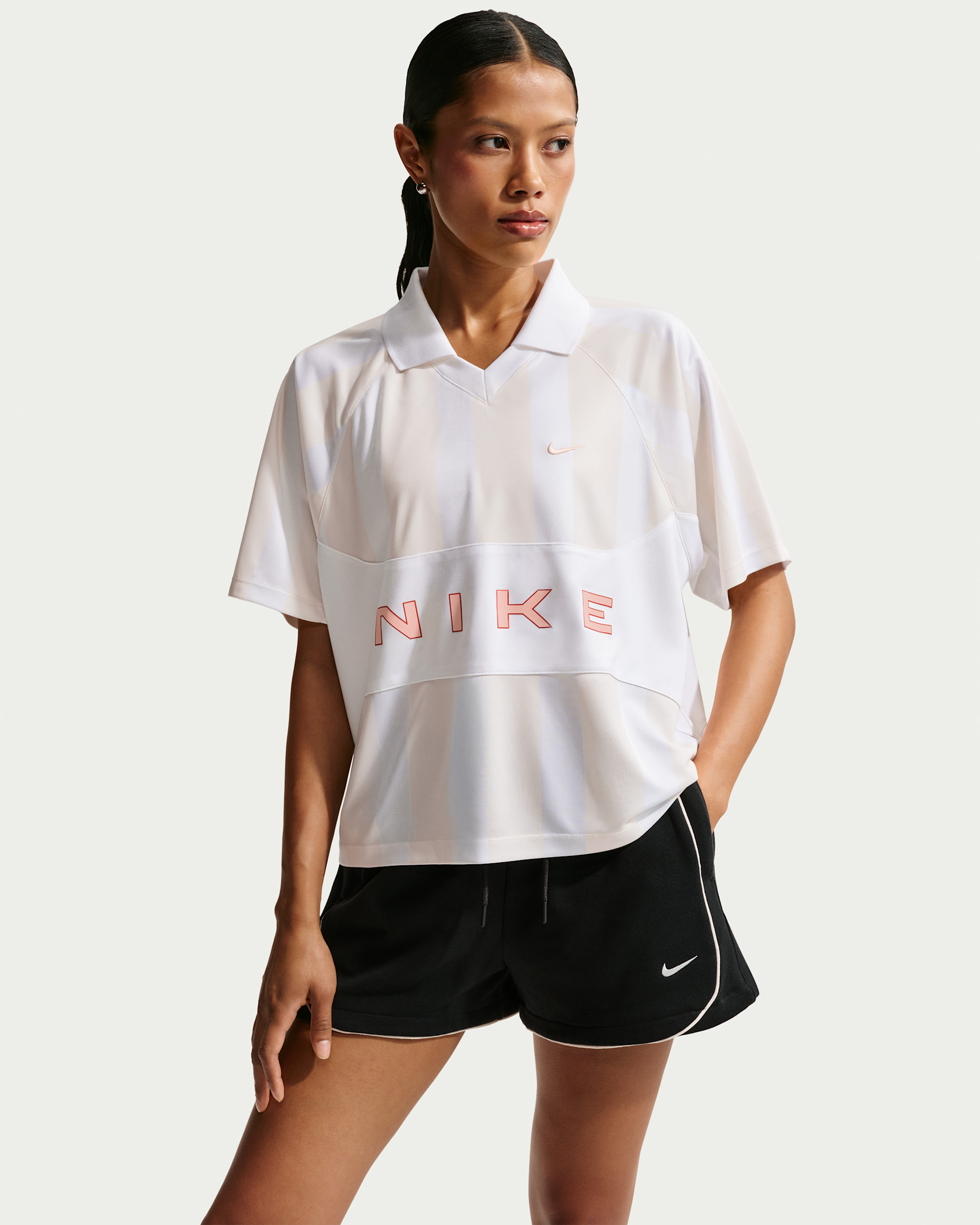 Nike Sportswear Women's Oversized Jersey - Chalk/White/White/Arctic Orange