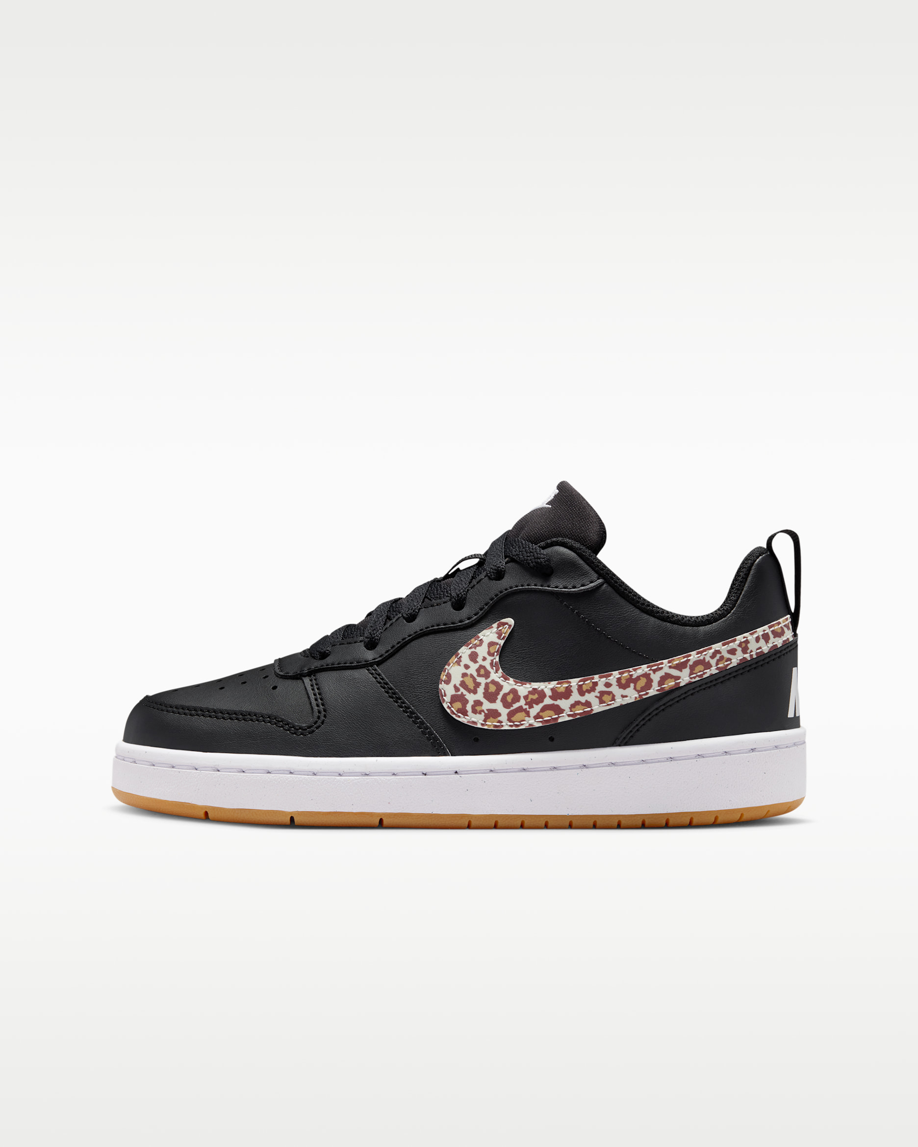 Tenis Nike para niños grandes Court Borough Low - Negro/Blanco