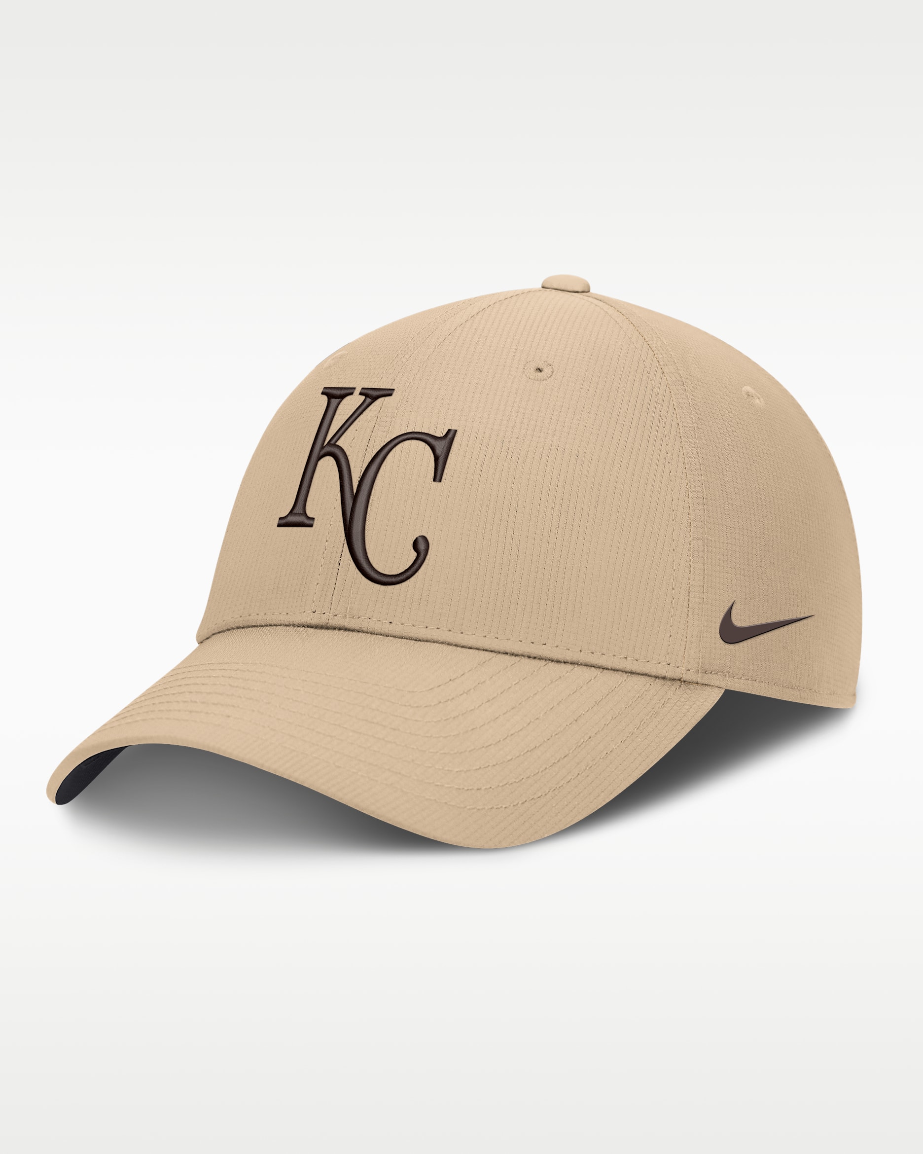 Kansas City Royals Club Men's Nike Dri-FIT MLB Adjustable Hat - Khaki