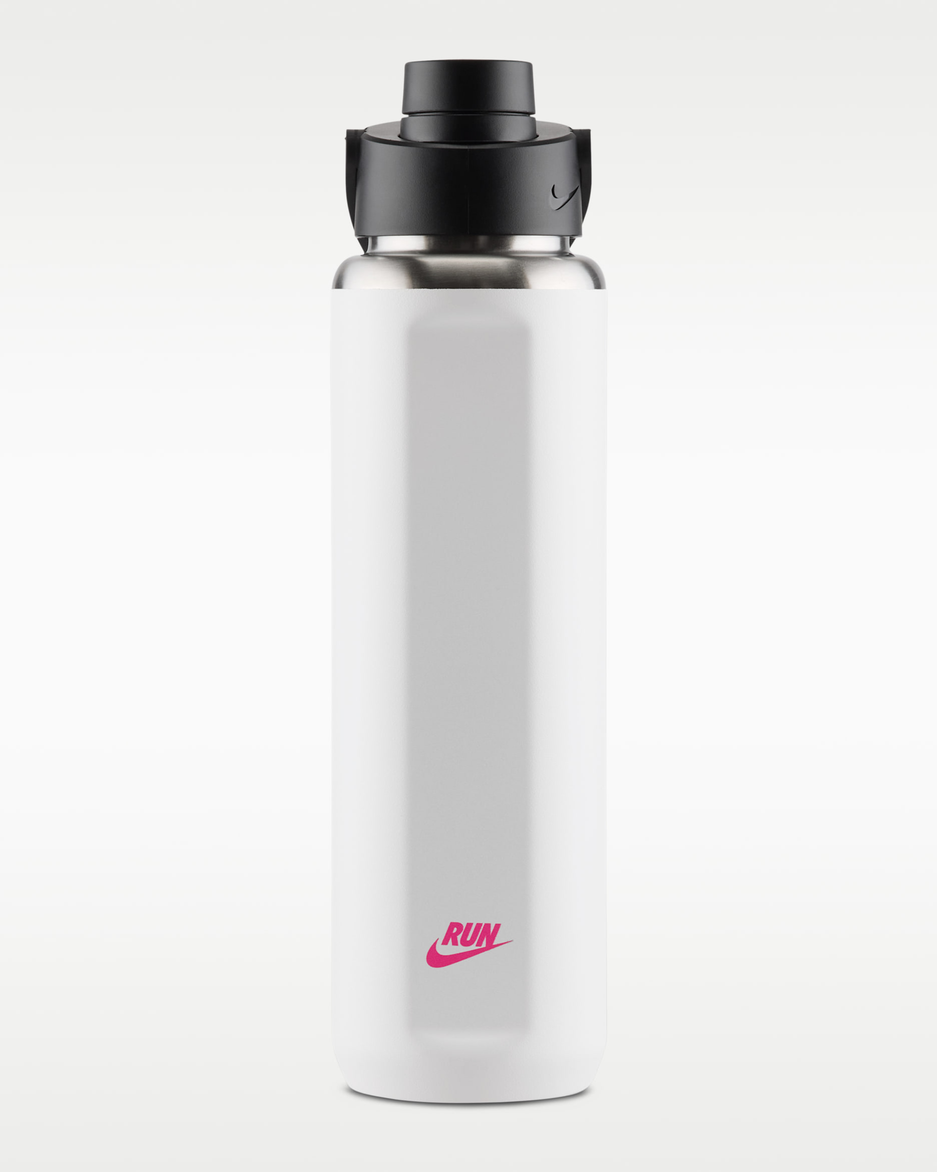 Botella de acero inoxidable (710 ml) Nike Recharge - Blanco/Negro/Hiperrosa