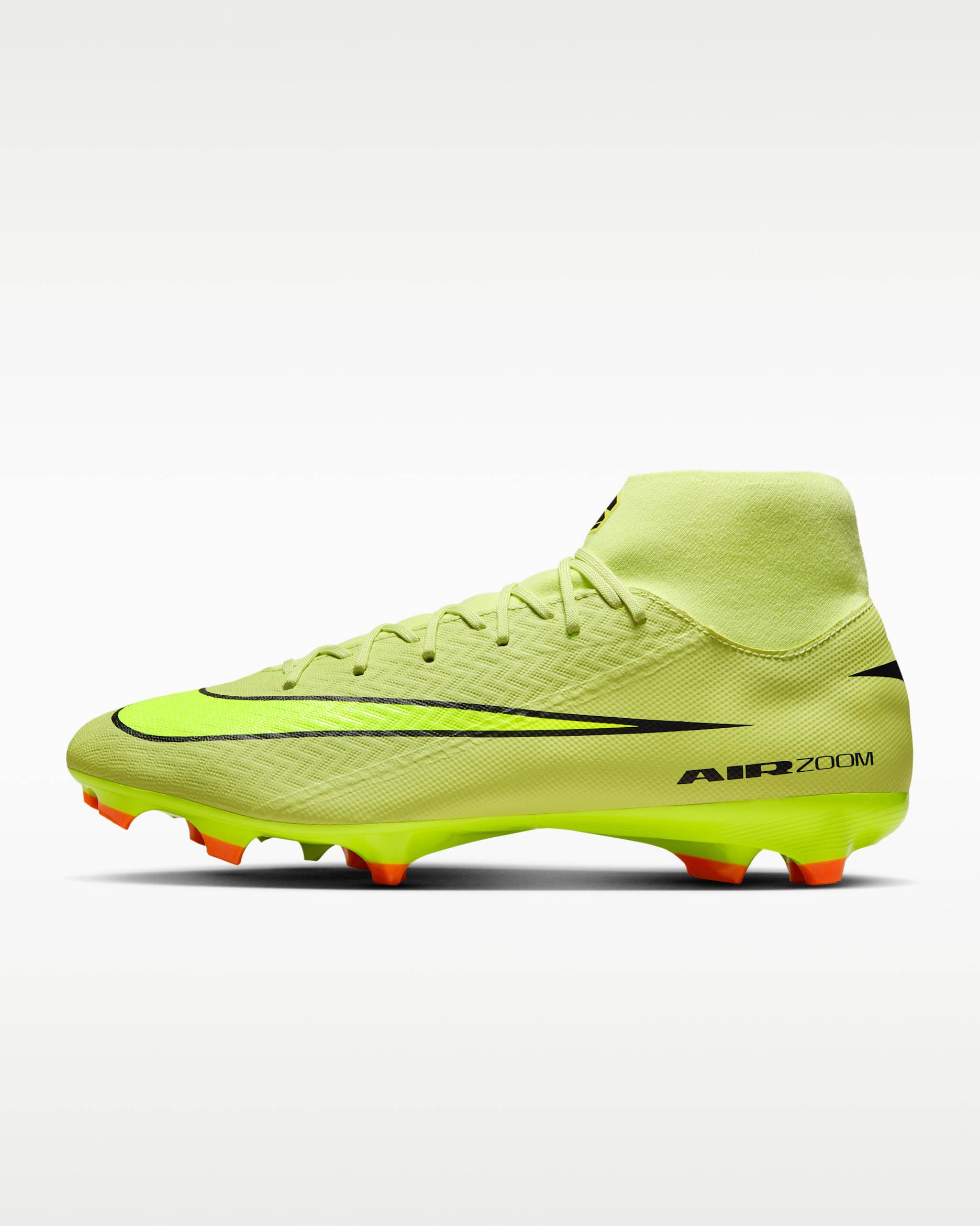Nike Mercurial Superfly 10 Academy Botas de fútbol de perfil alto multisuperficie - Limelight/Hyper Crimson/Volt