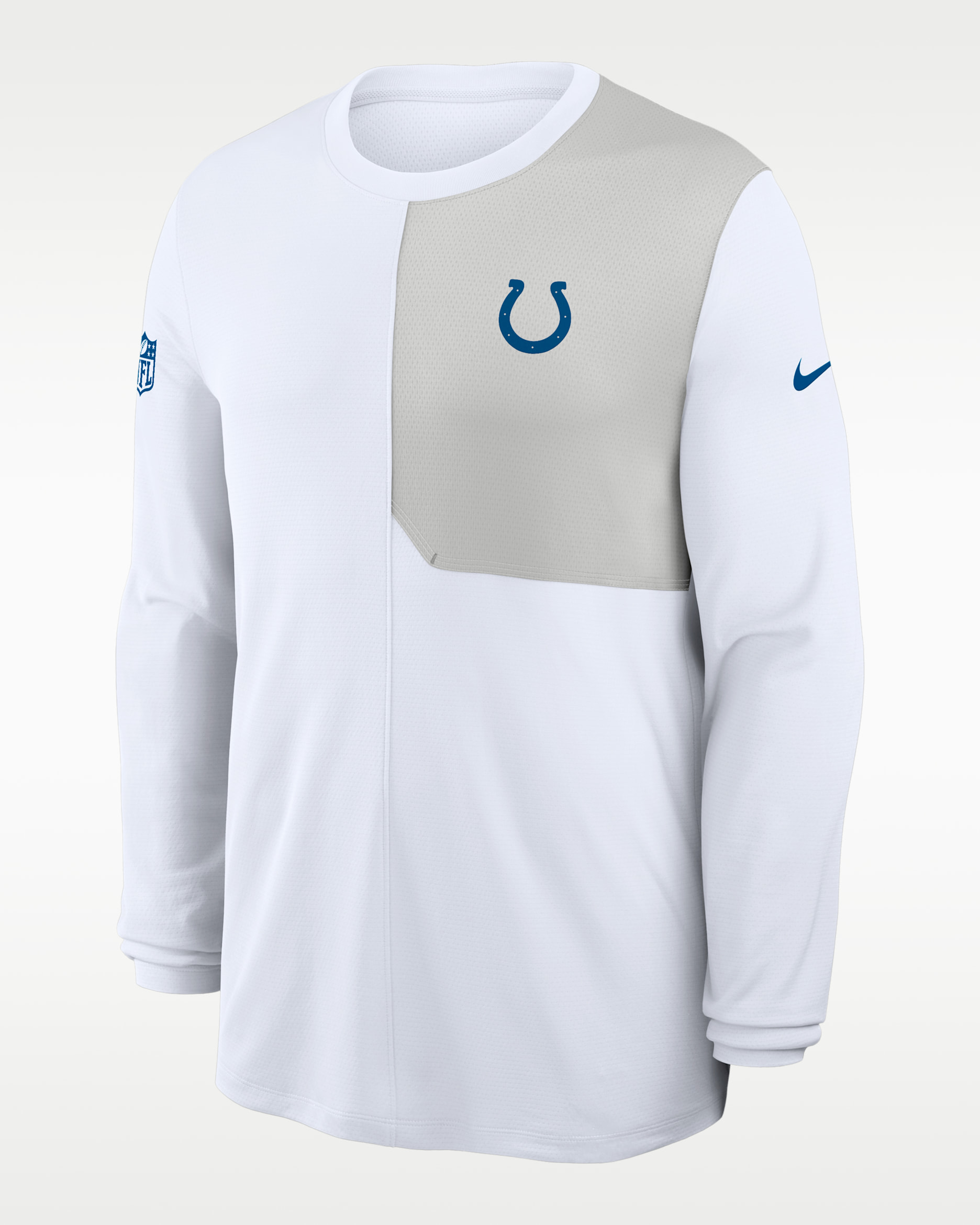 Indianapolis Colts Sideline Coach Men's Nike Dri-FIT NFL Long-Sleeve Top - White