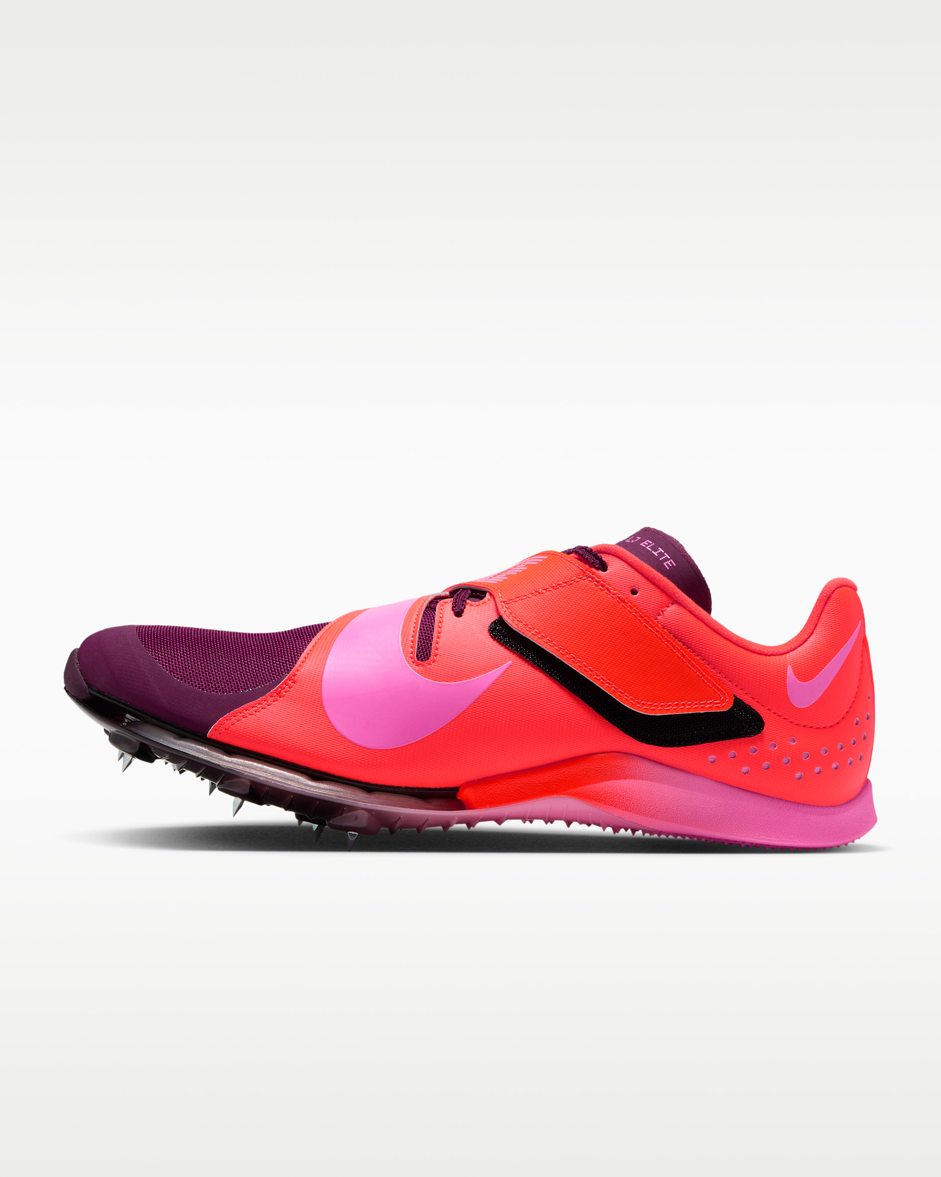 Nike Long Jump Elite Track & Field Jumping Spikes - Hyper Crimson/Pink Spell/Gridiron/Bordeaux
