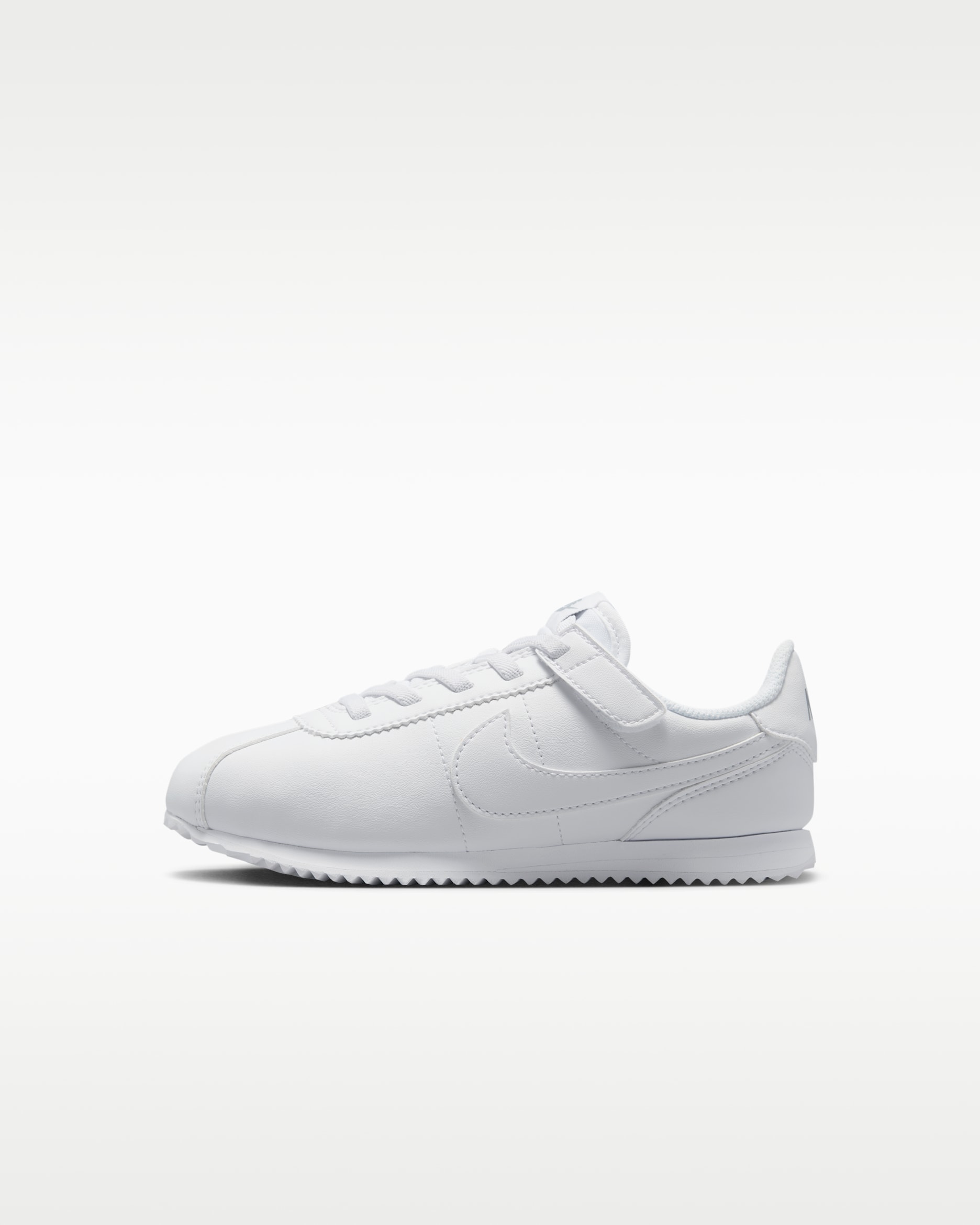 Nike Cortez EasyOn Younger Kids' Shoes - White/Wolf Grey/White