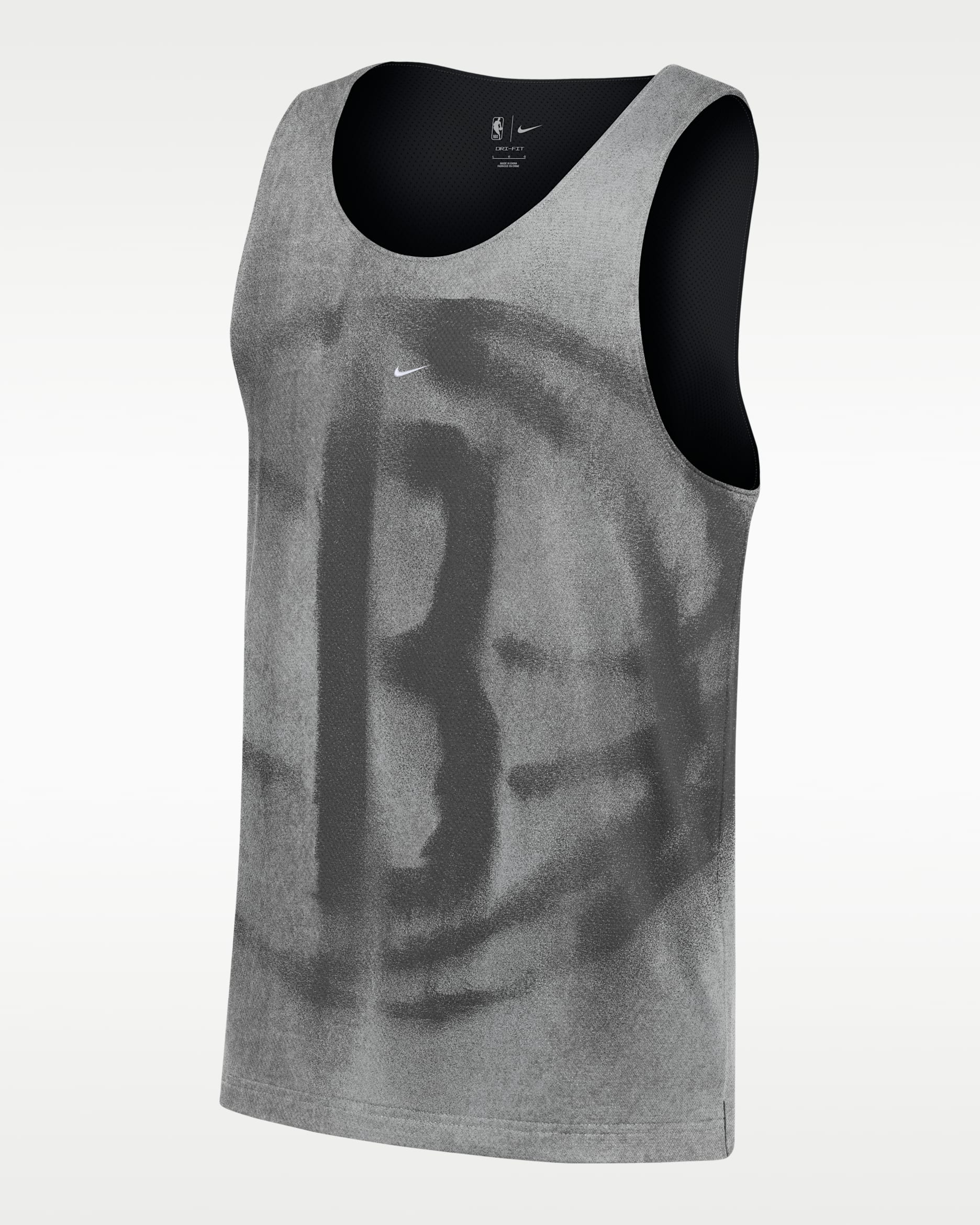 Jersey de básquetbol para hombre Brooklyn Nets Standard Issue - Plata liso/Negro