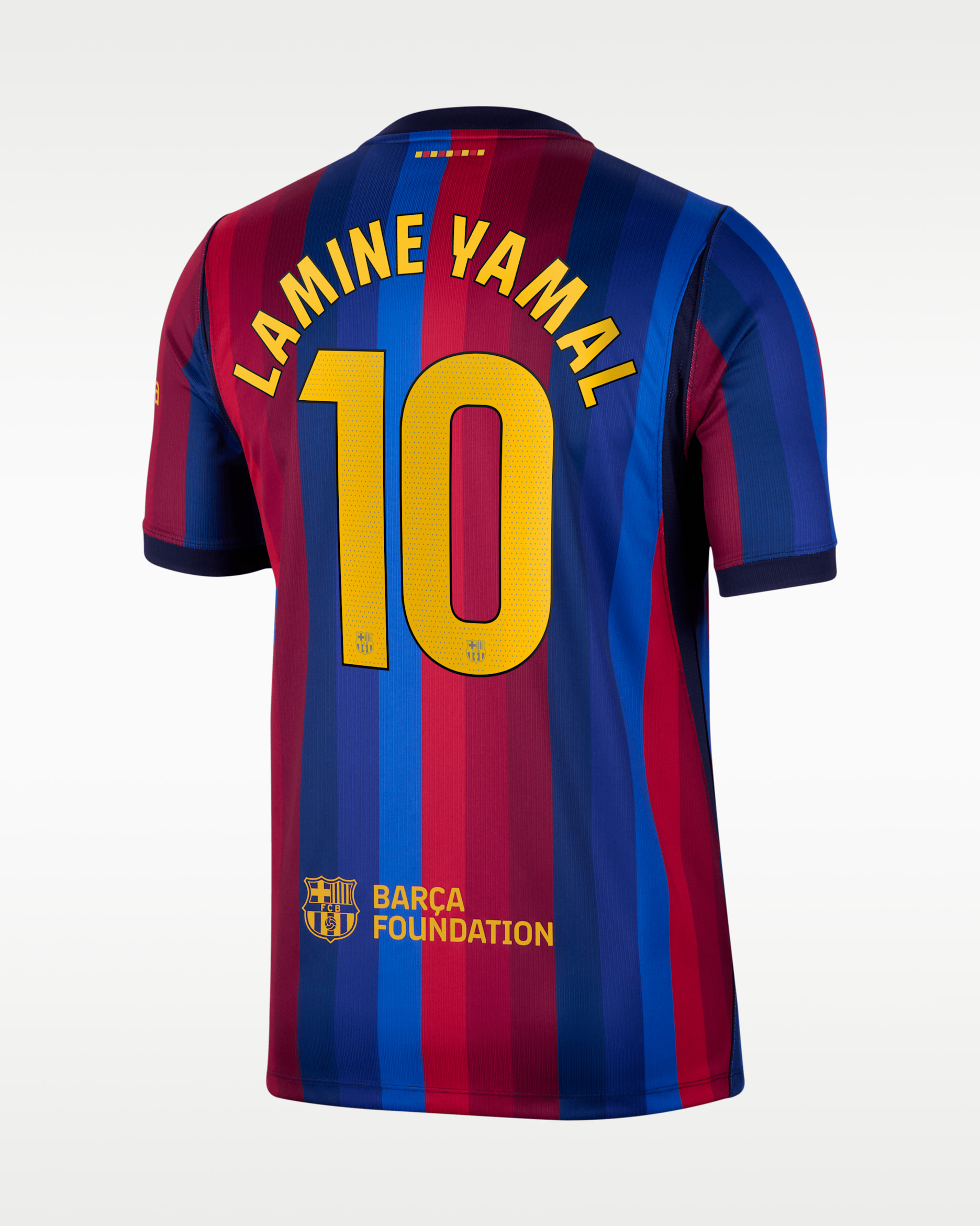 Lamine Yamal FC Barcelona 2026/27 Stadium Home Men's Nike Dri-FIT Soccer Jersey - Red