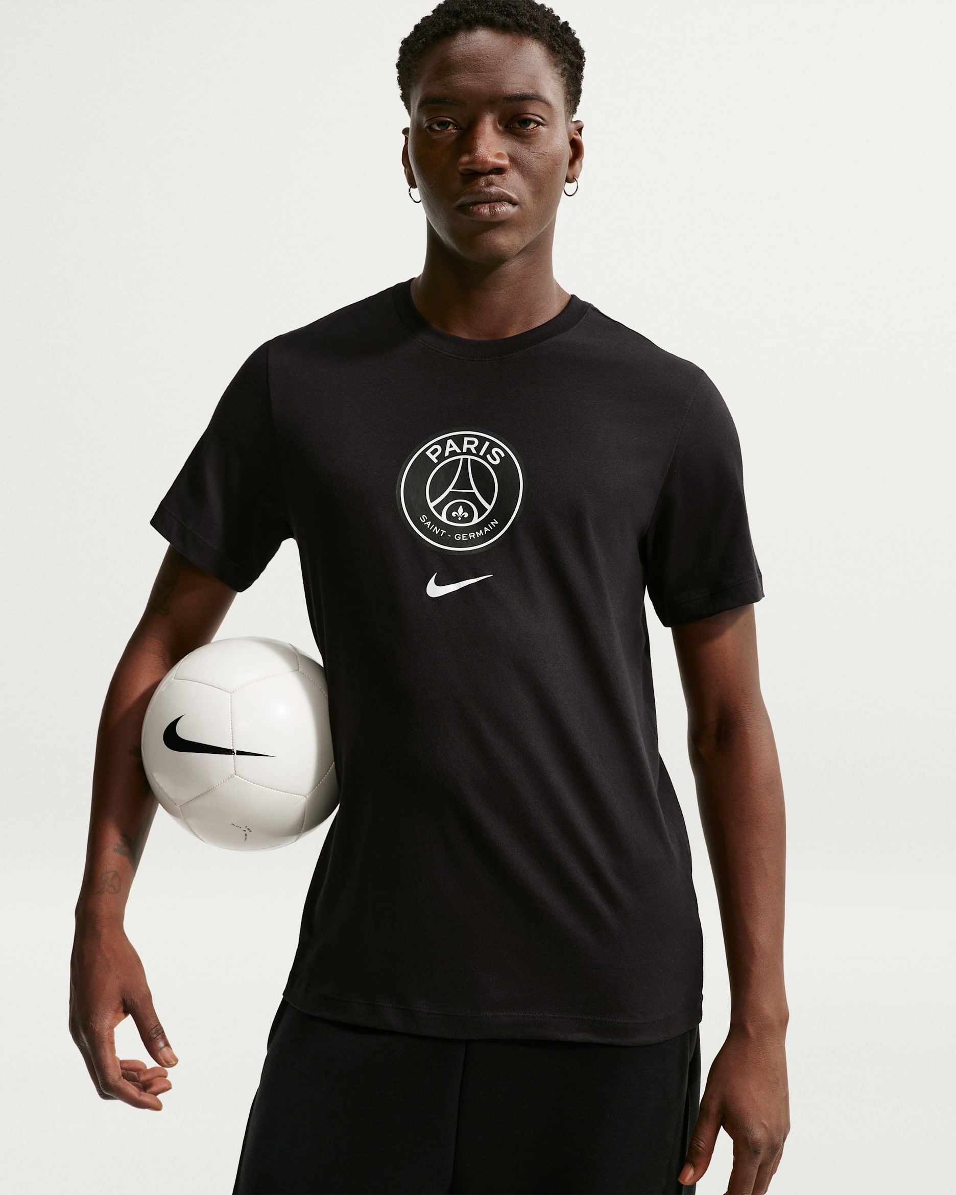 T-shirt Nike Football Paris Saint-Germain pour homme - Noir
