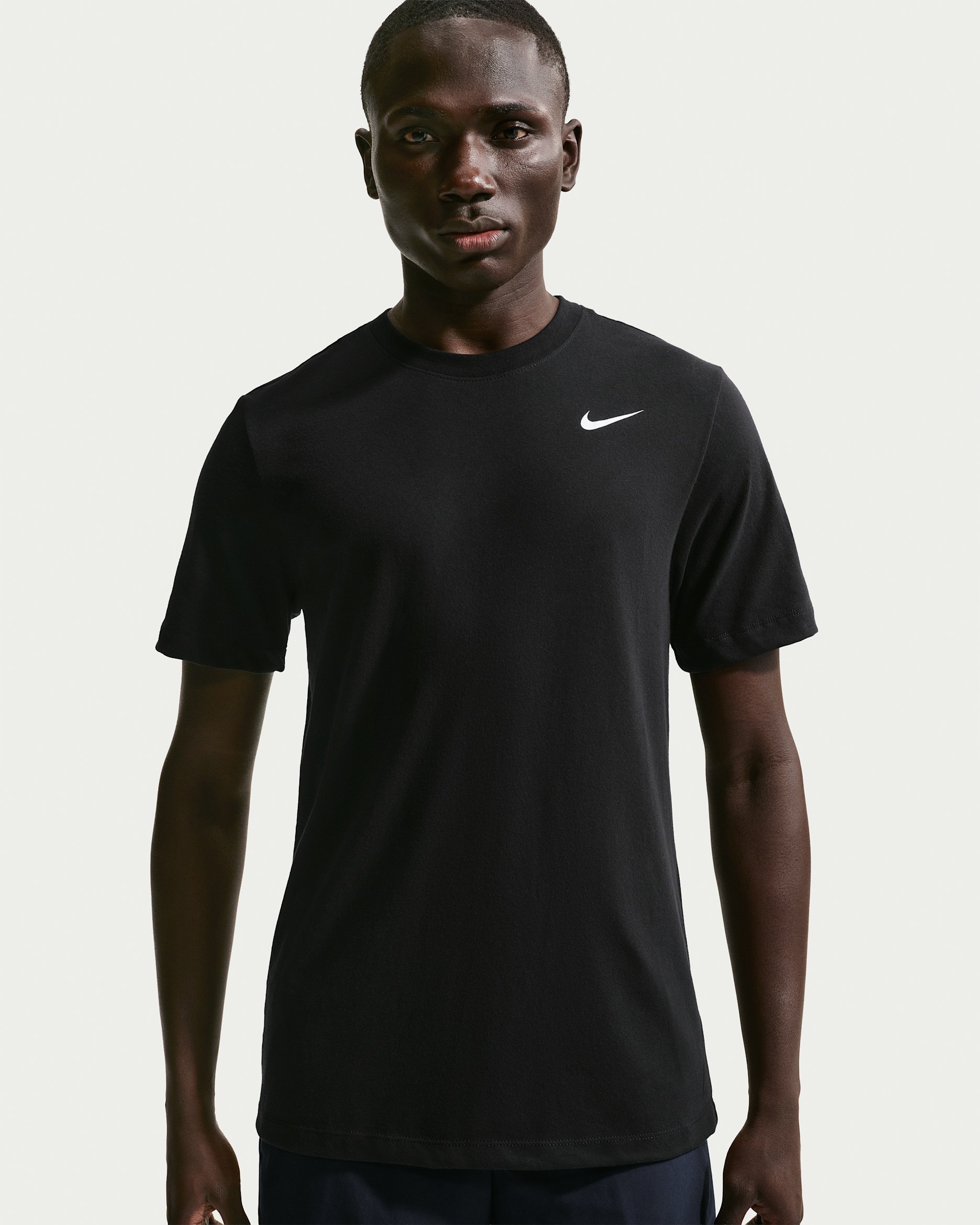 Nike Dri-FIT Men's Fitness T-Shirt - Black/White