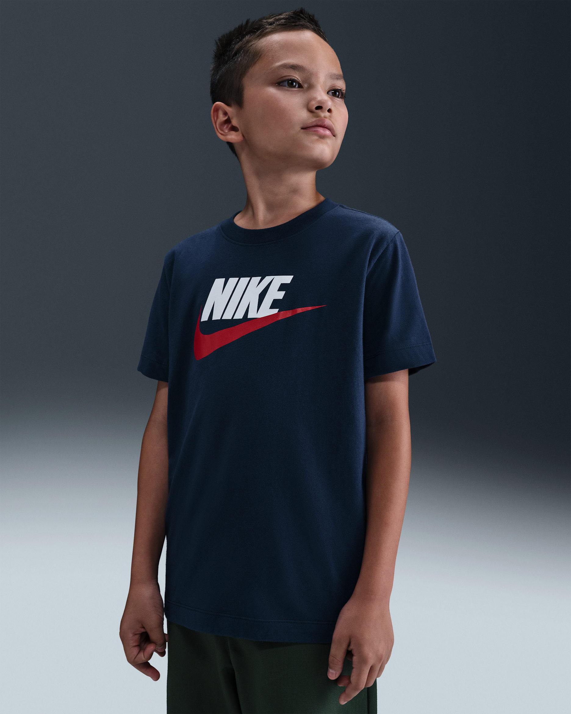 Nike Sportswear Big Kids' T-Shirt - Midnight Navy
