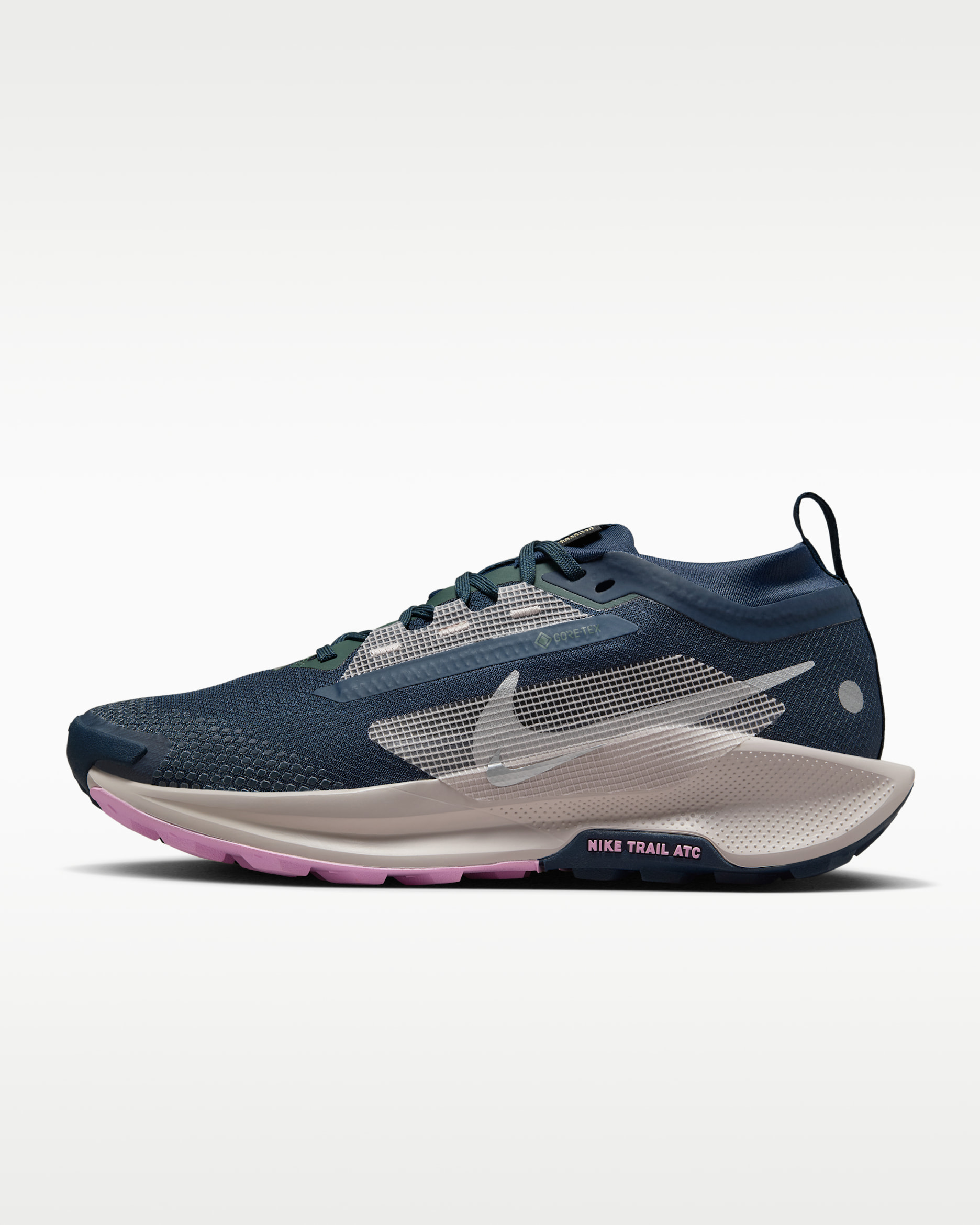 รองเท้าวิ่งเทรลผู้หญิงกันน้ำ Nike Pegasus Trail 5 GORE-TEX - Armory Navy/Vintage Green/Platinum Violet/Armory Navy