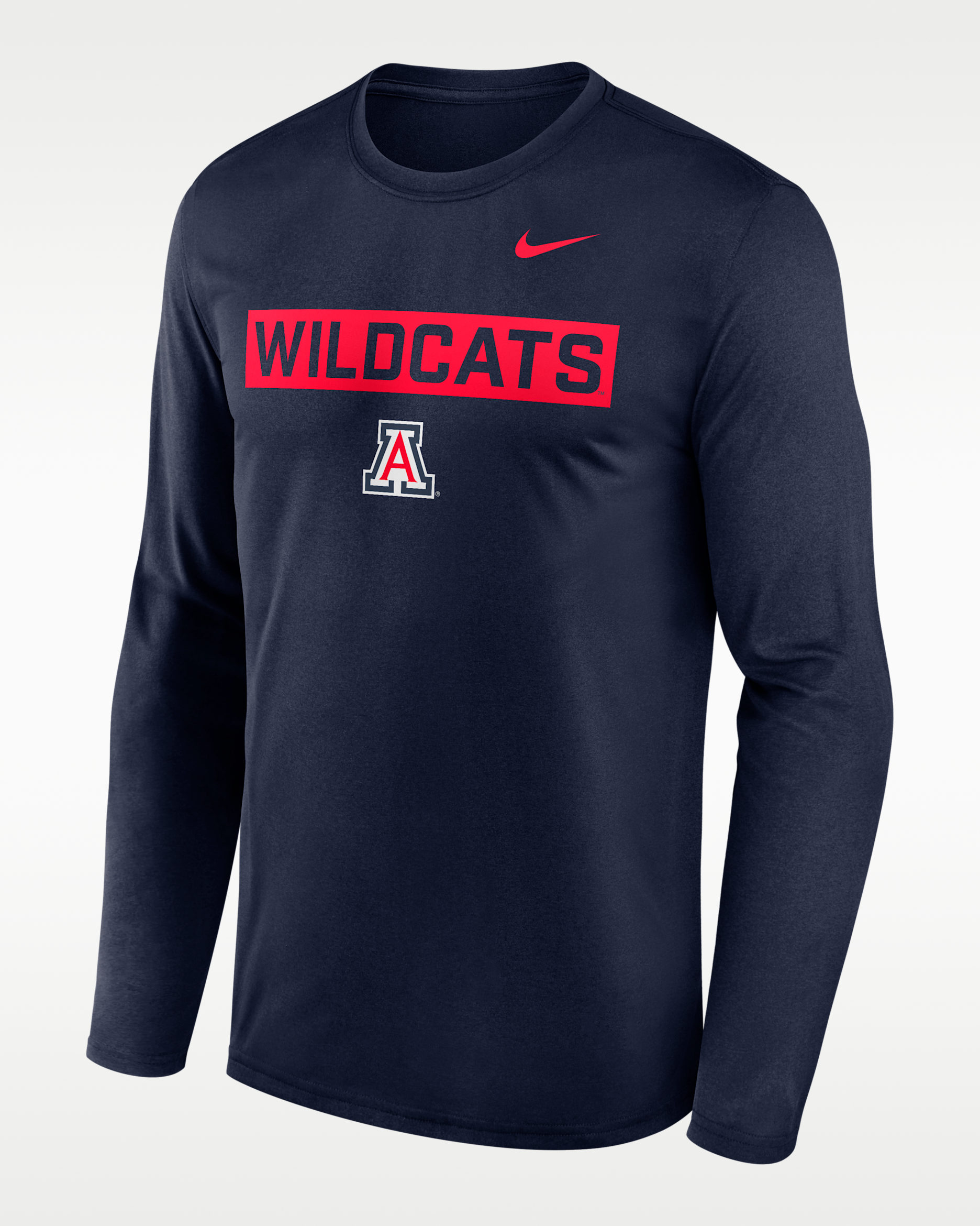 Arizona Primetime Legend 2-Hit Men's Nike Dri-FIT College Long-Sleeve T-Shirt - Navy