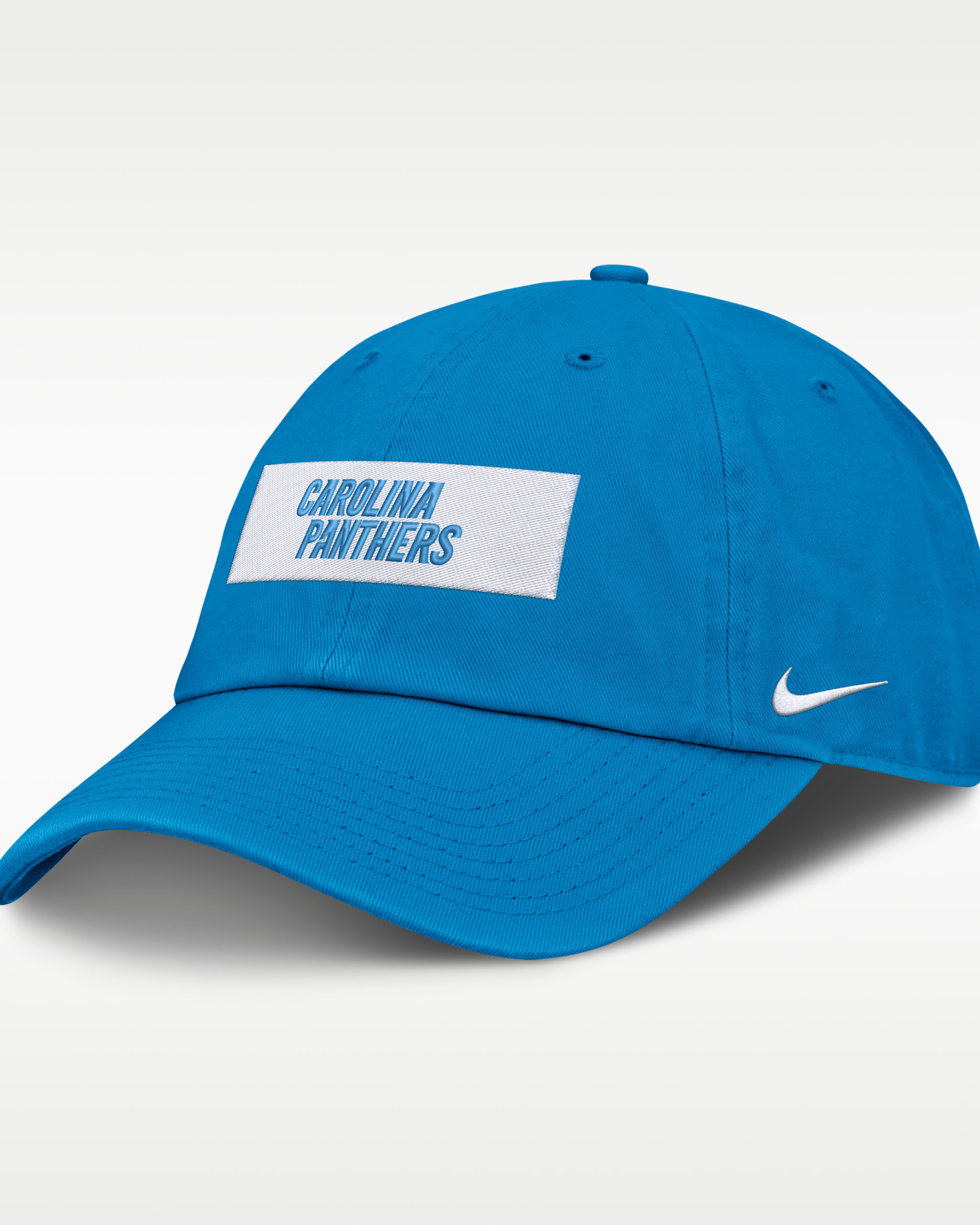 Gorra ajustable Nike de la NFL para hombre Carolina Panthers Primetime Club Wordmark - Azul