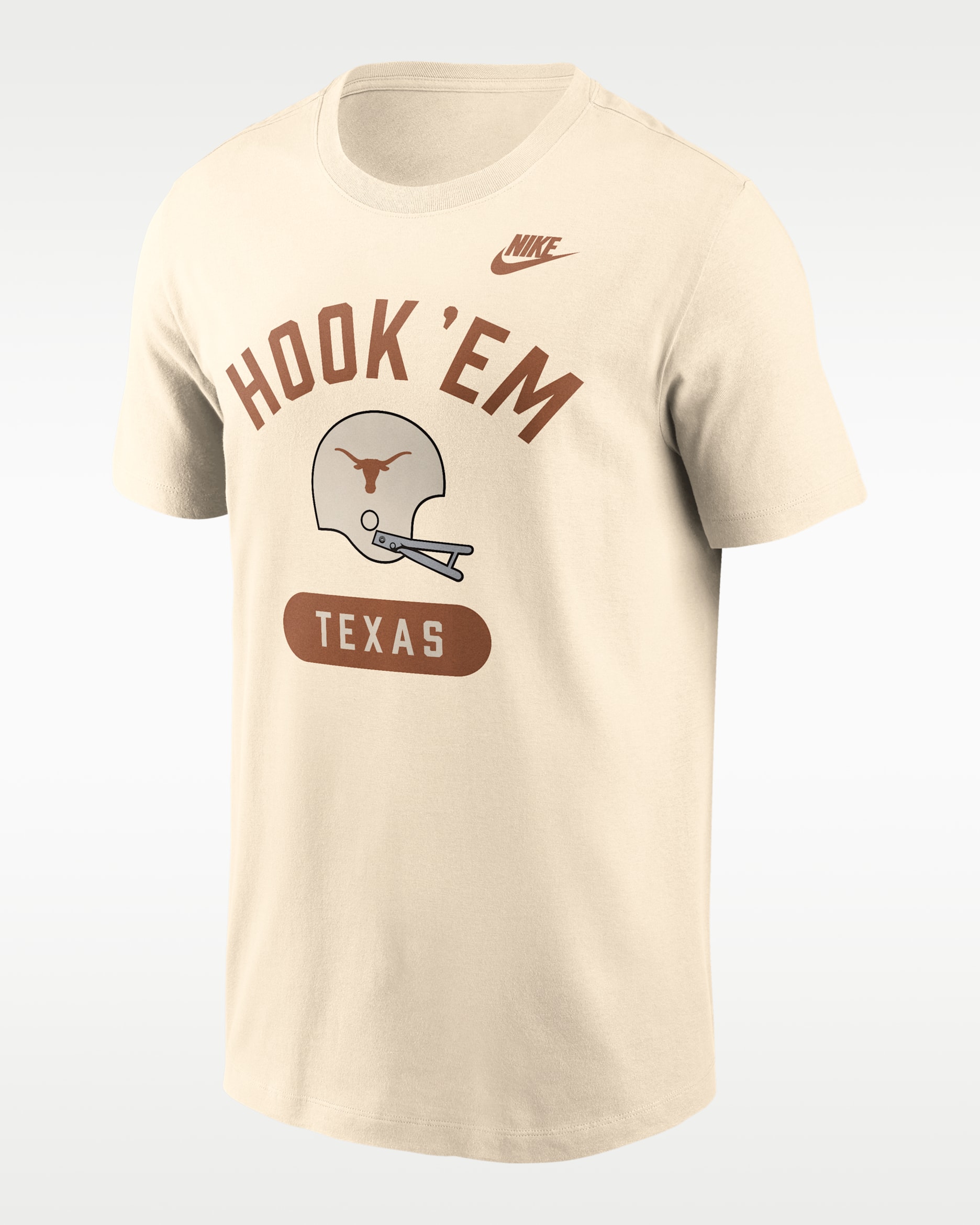 Texas Legacy Arch Helmet Men's Nike College T-Shirt - Natural