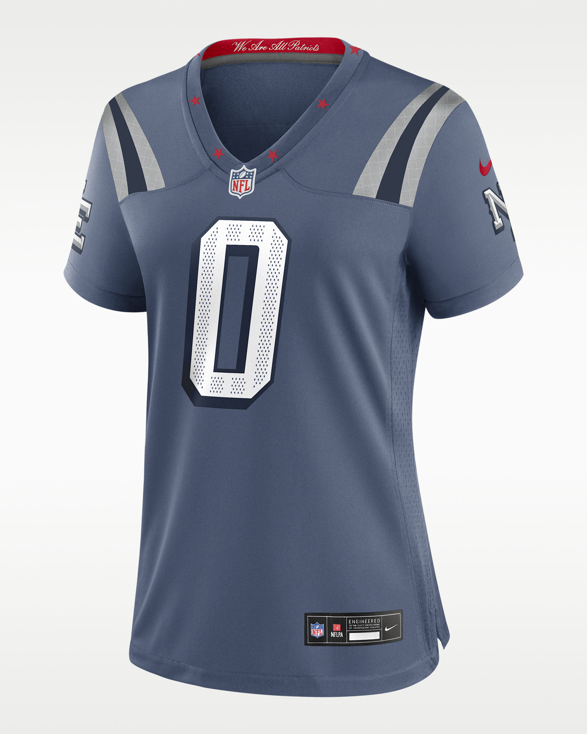 Jersey Nike de la NFL Game para mujer Christian Gonzalez New England Patriots Rivalries Collection - Azul