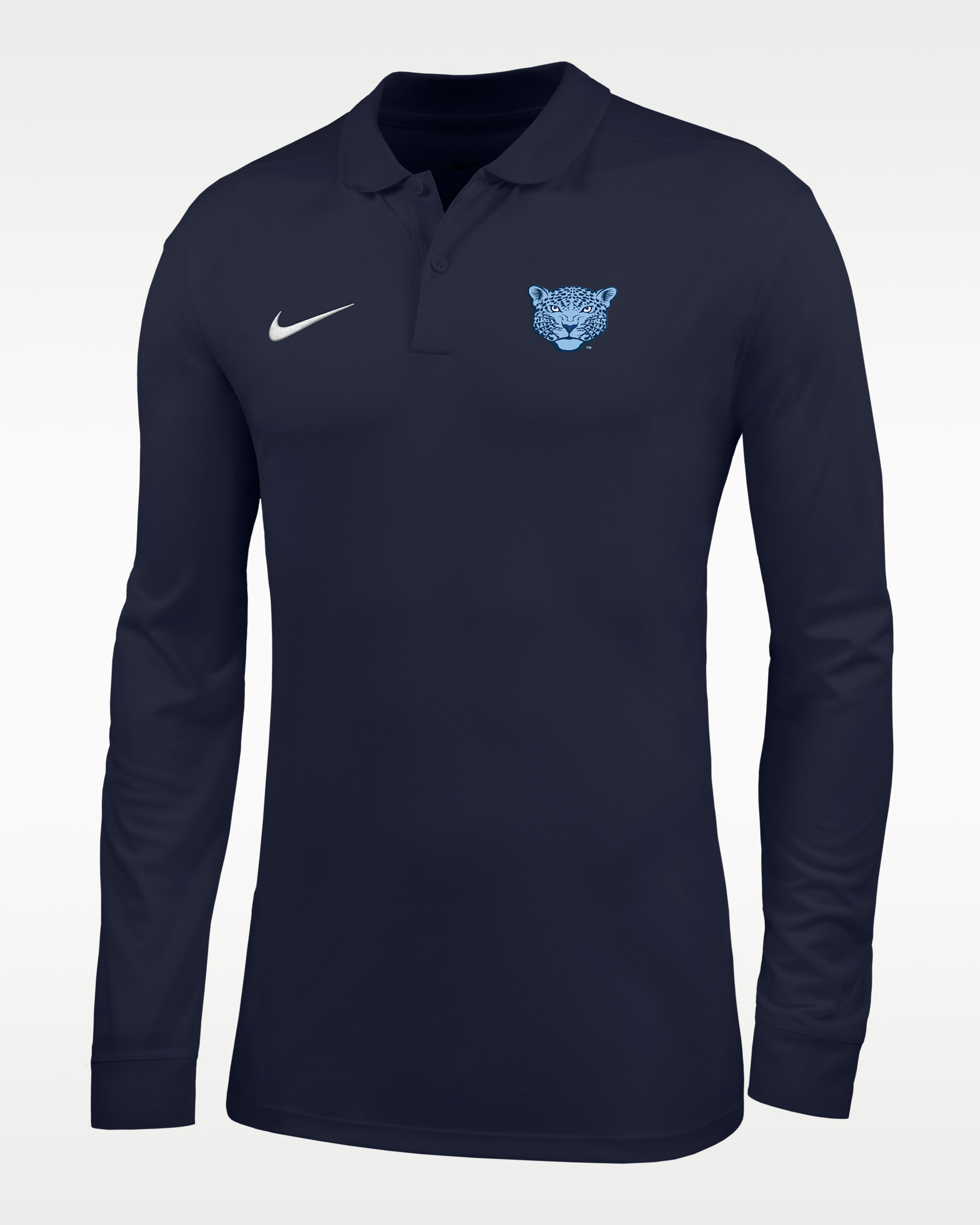 Nike College (Spelman College) Men's Dri-FIT Long-Sleeve Polo - College Navy