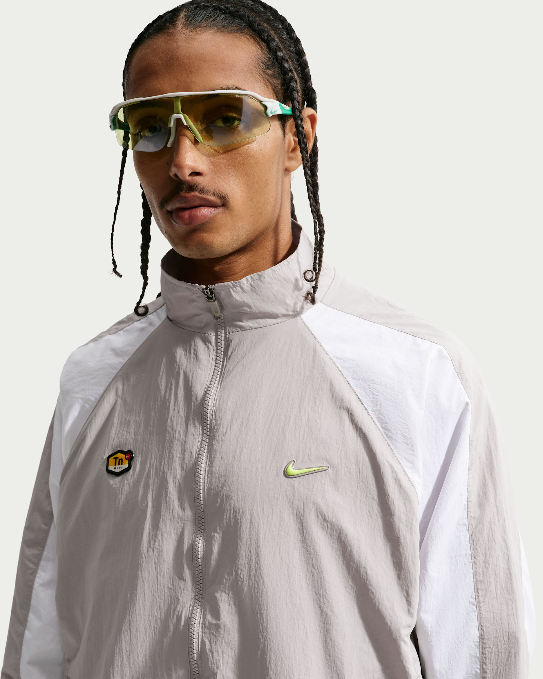 Nike Sportswear Tuned Air Men's Woven Tracksuit Top - College Grey/White