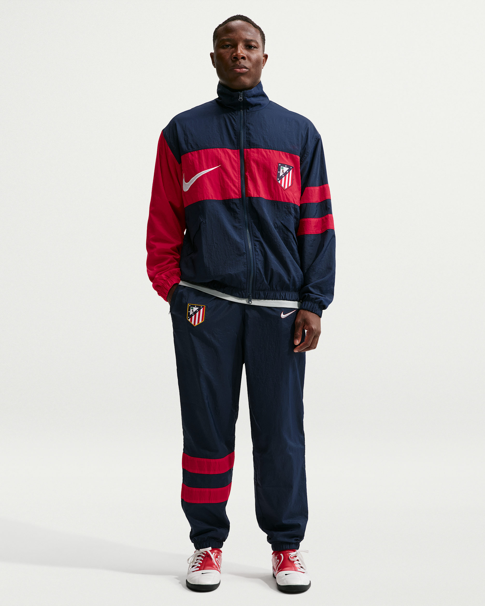 Atlético Madrid Third Men's Nike Repel i96 Tracksuit Bottoms - Obsidian/Salsa Red/White