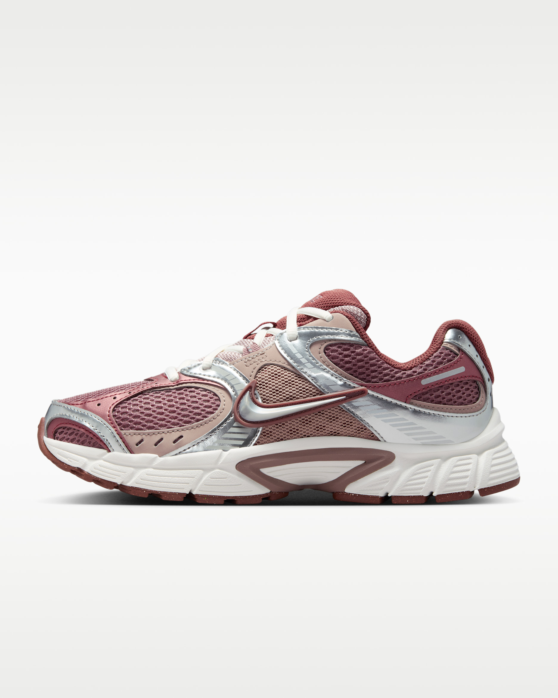 Nike V5 RNR damesschoenen met accenten met reflecterend design - Smokey Mauve/Red Sepia/Malt/Metallic Silver
