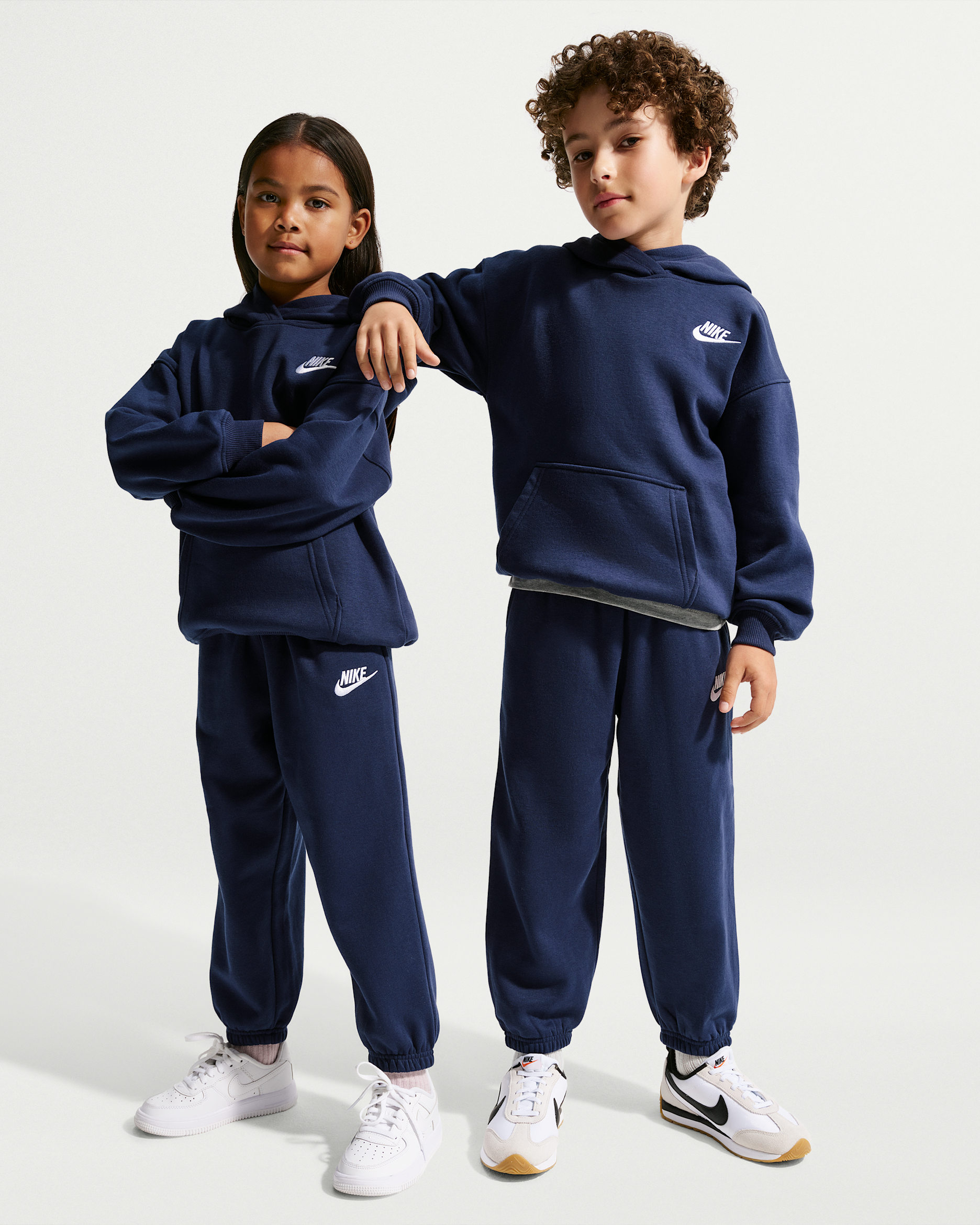 Nike Club Fleece Little Kids' Oversized 2-Piece Set - Midnight Navy