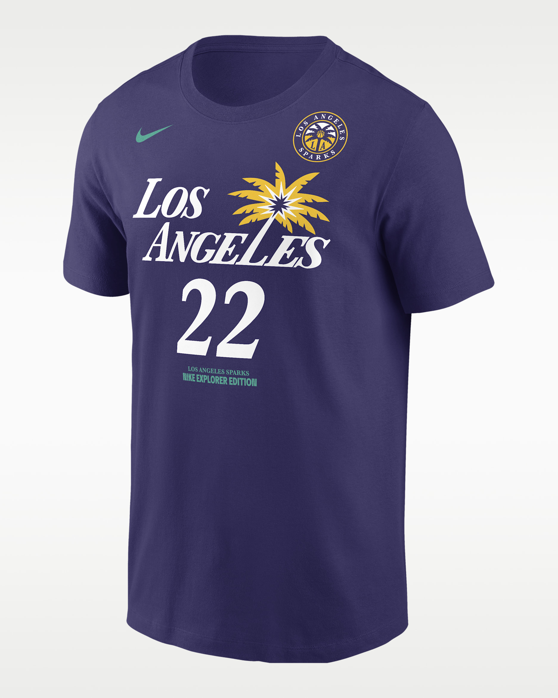 Playera Nike de la WNBA para hombre Cameron Brink Los Angeles Sparks - Orquídea nuevo