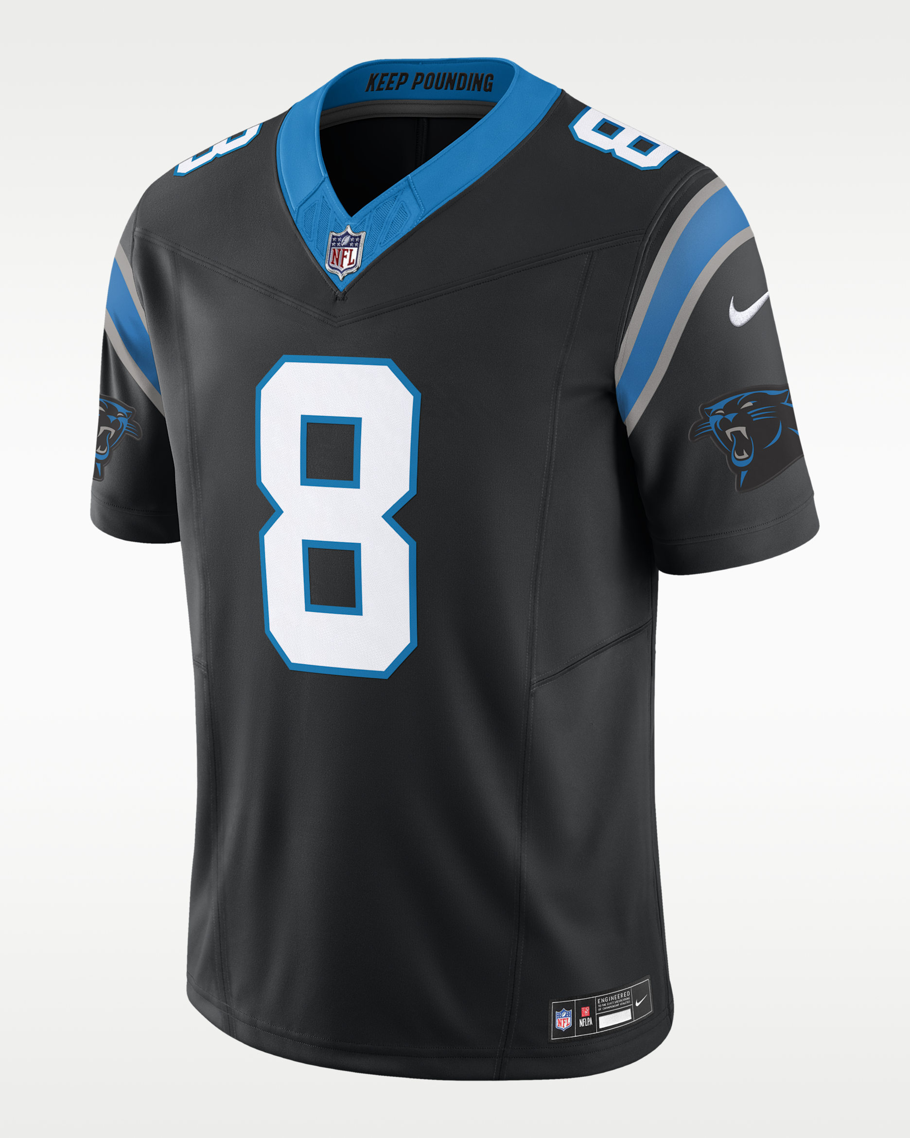 Jersey de fútbol americano Nike Dri-FIT de la NFL Limited para hombre Jaycee Horn Carolina Panthers - Negro