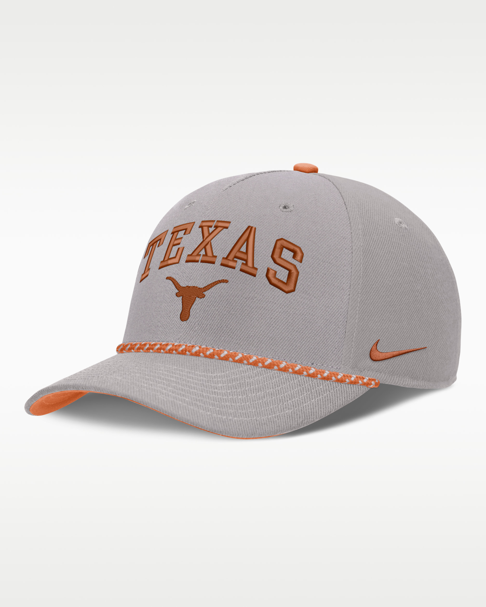 Texas Primetime Rise Rope Men's Nike College Adjustable Hat - Grey