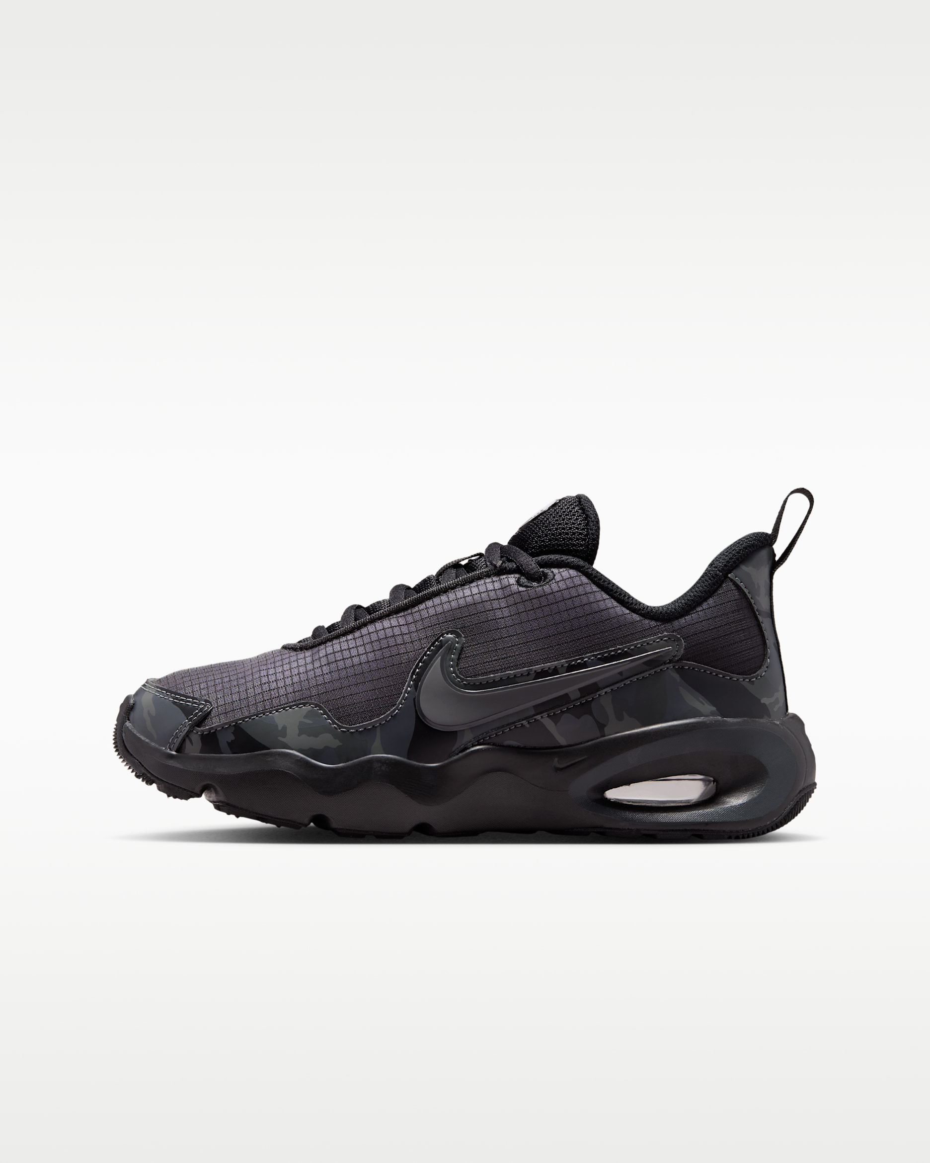 Tenis Nike Air Max Nova Camo para niños grandes - Negro/Gris humo oscuro/Sombrío apagado/Gris hierro