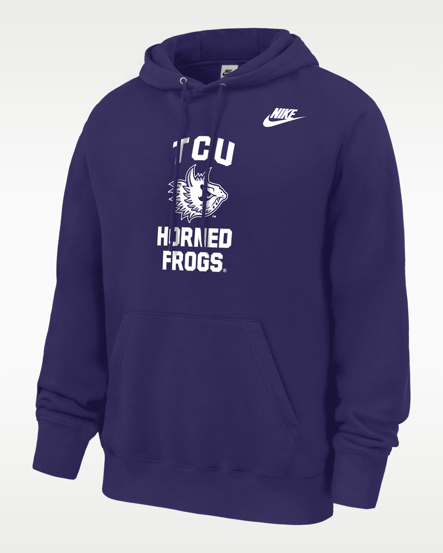 TCU Horned Frogs Club Men's Nike Football Fleece Pullover Hoodie - New Orchid
