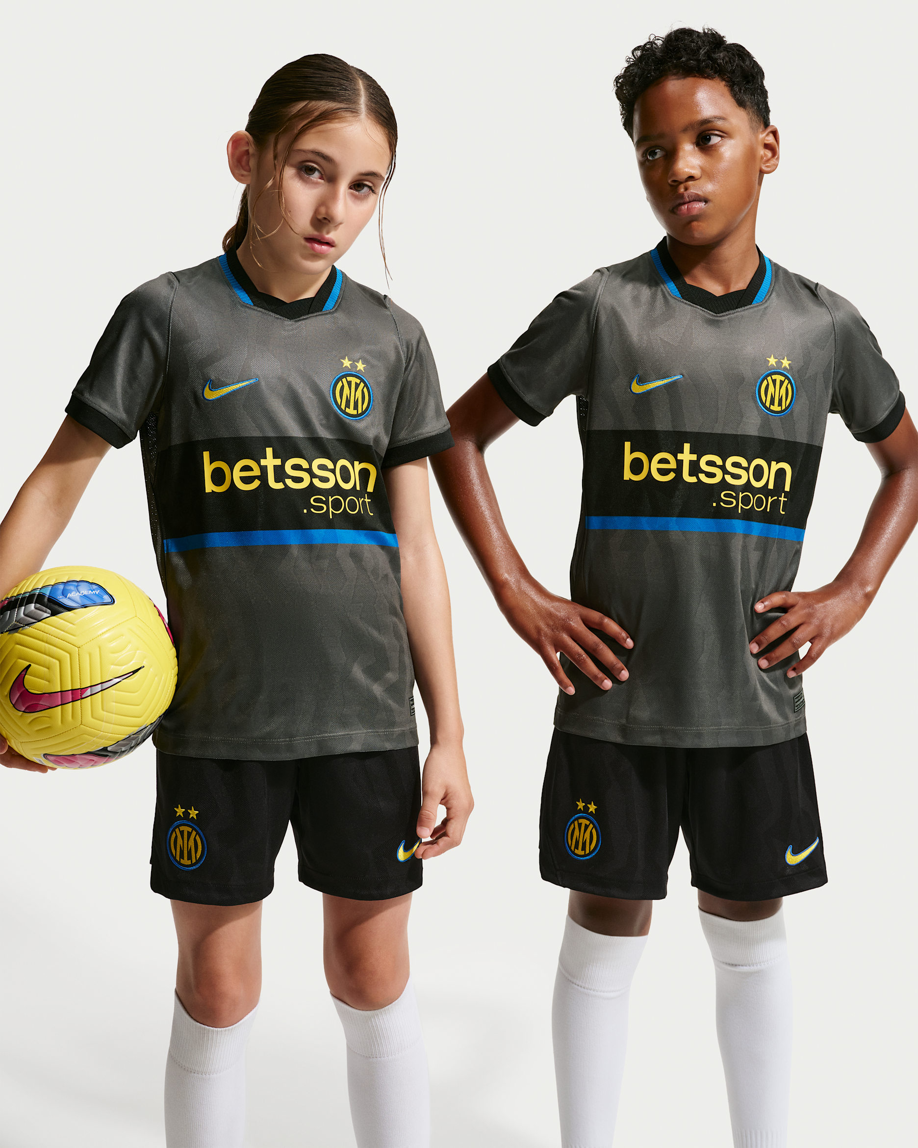 Tercera equipació Stadium Inter de Milà 2026/27 Samarreta de futbol Replica Nike Dri-FIT - Home - Iron Grey/Negre/Tour Yellow