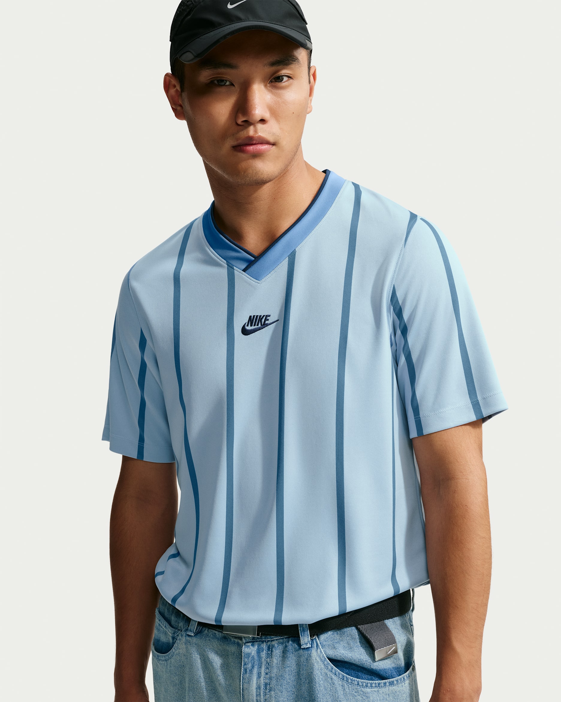 Nike Premier Dri-FIT kortermet fotballdrakt til herre - Work Blue/Light Armory Blue/Midnight Navy/Midnight Navy
