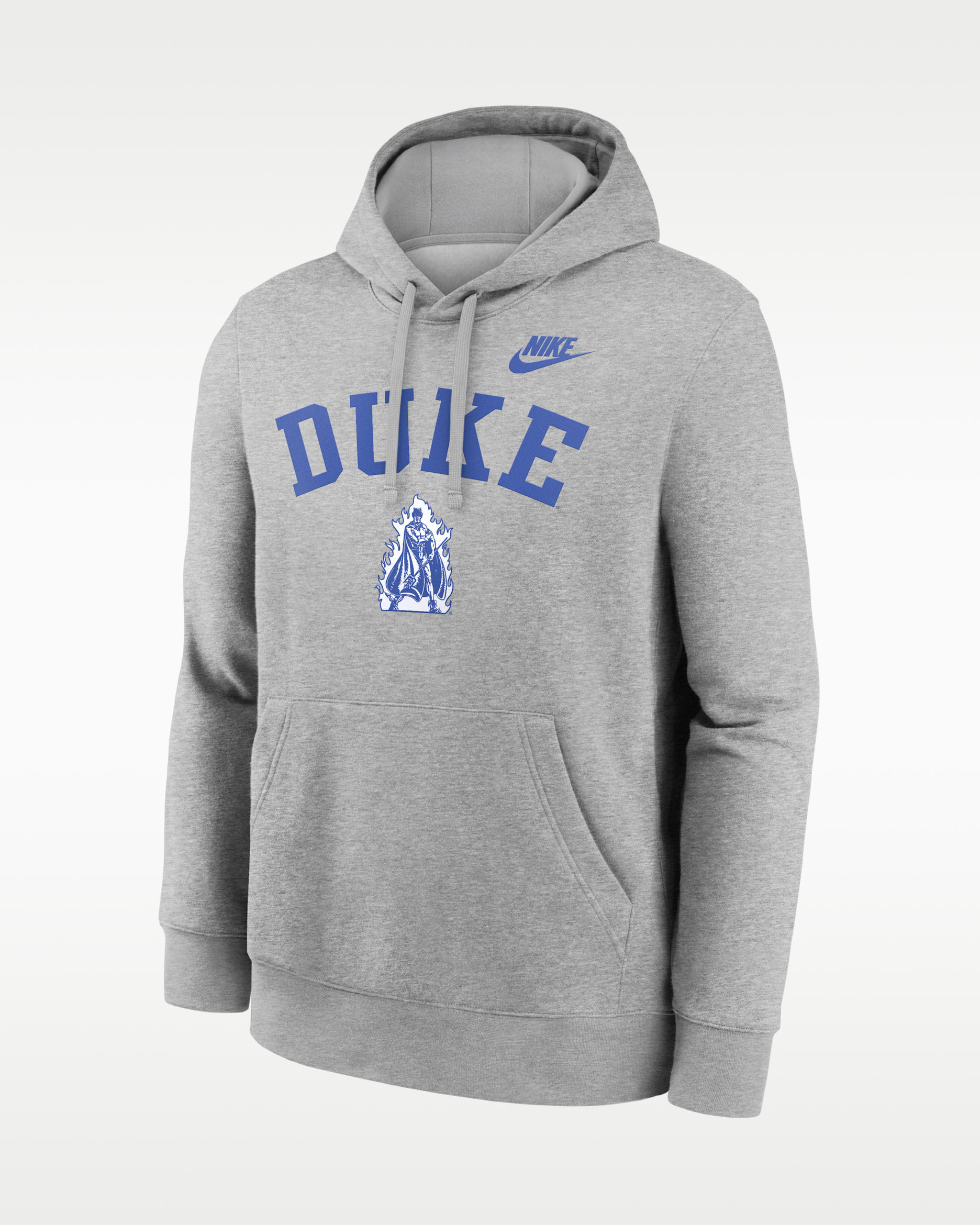 Sudadera con gorro sin cierre universitaria Nike para hombre Duke Legacy Arch Club - Gris jaspeado