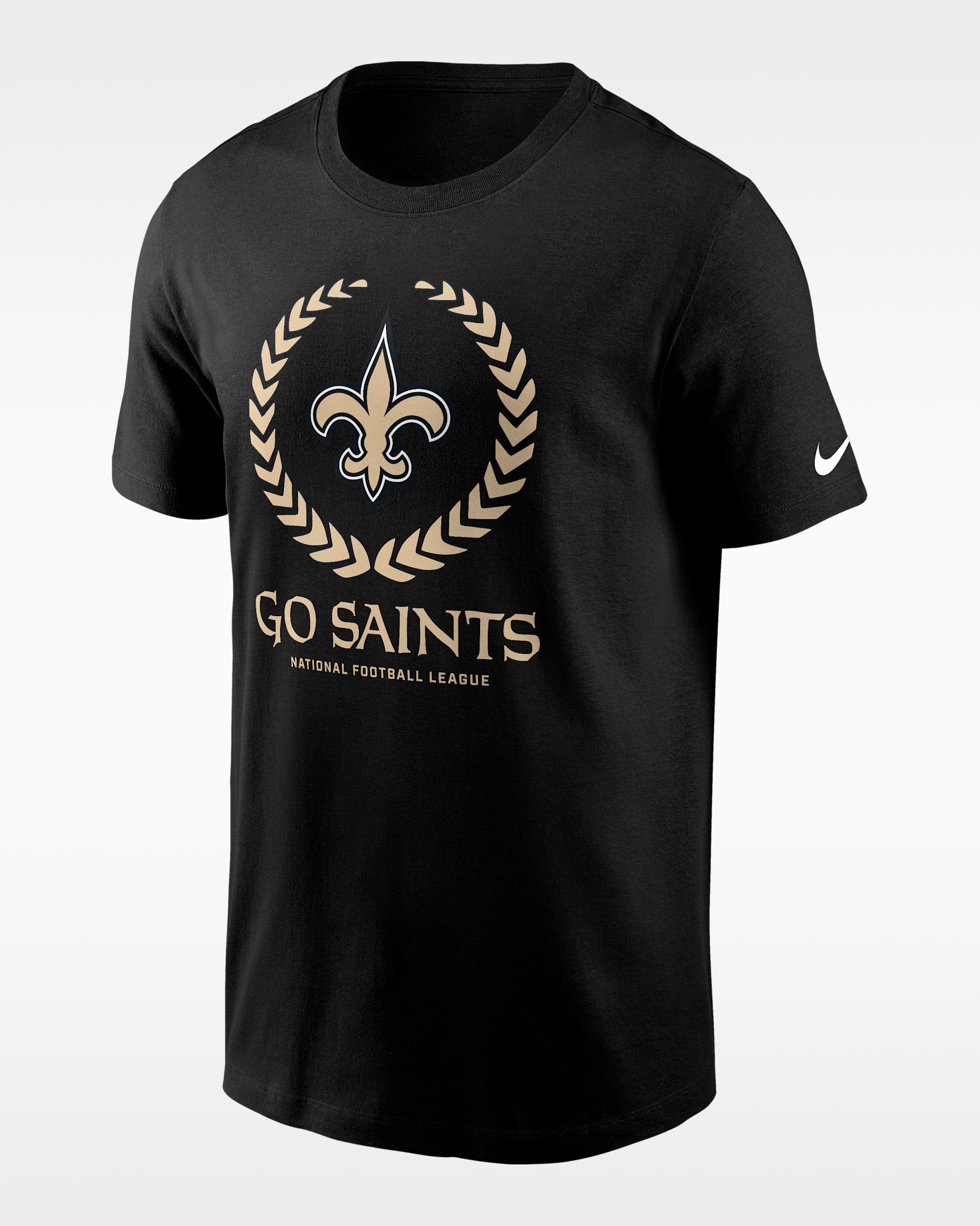 Playera Nike NFL New Orleans Saints Local Essential para hombre - Negro