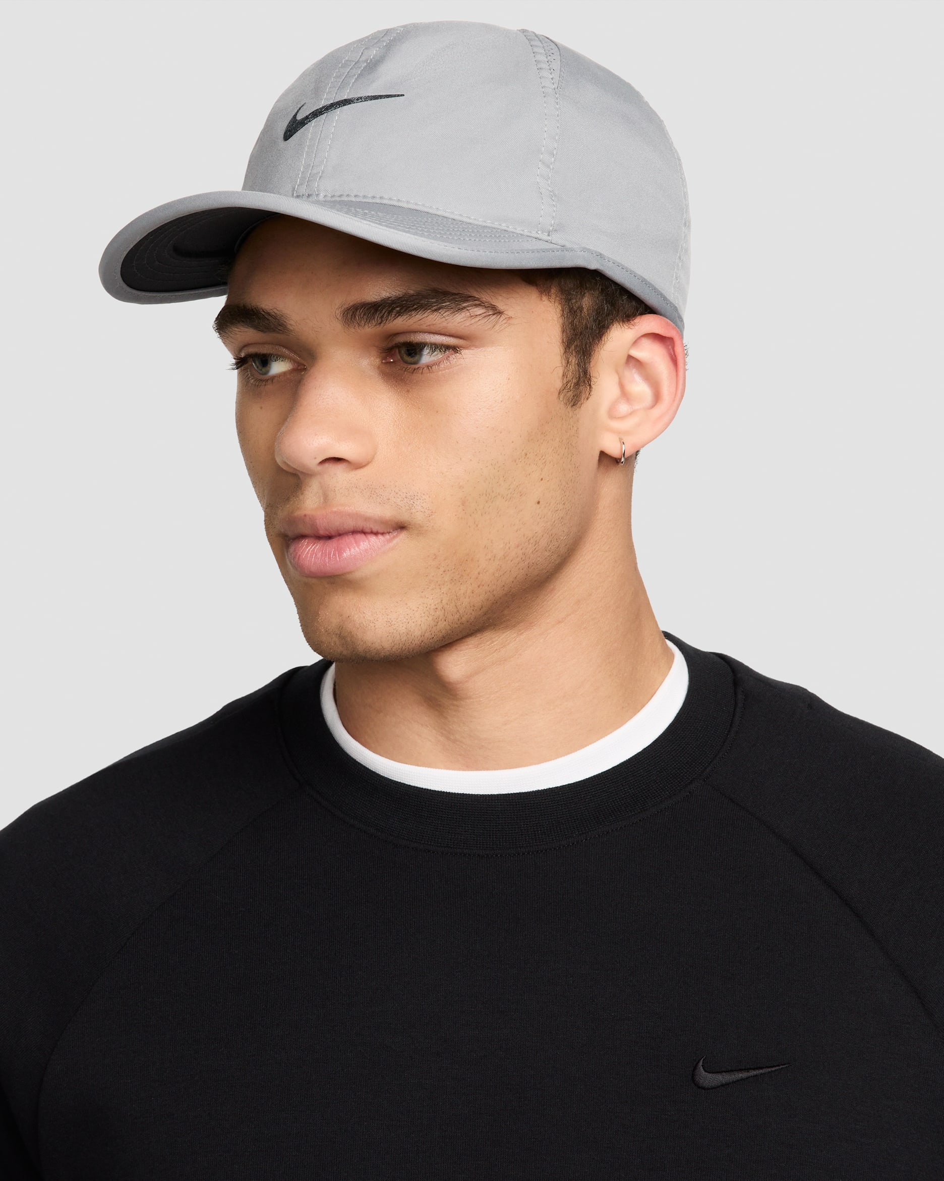 Gorra sin estructura Nike Dri-FIT Club Featherlight - Gris partícula/Negro