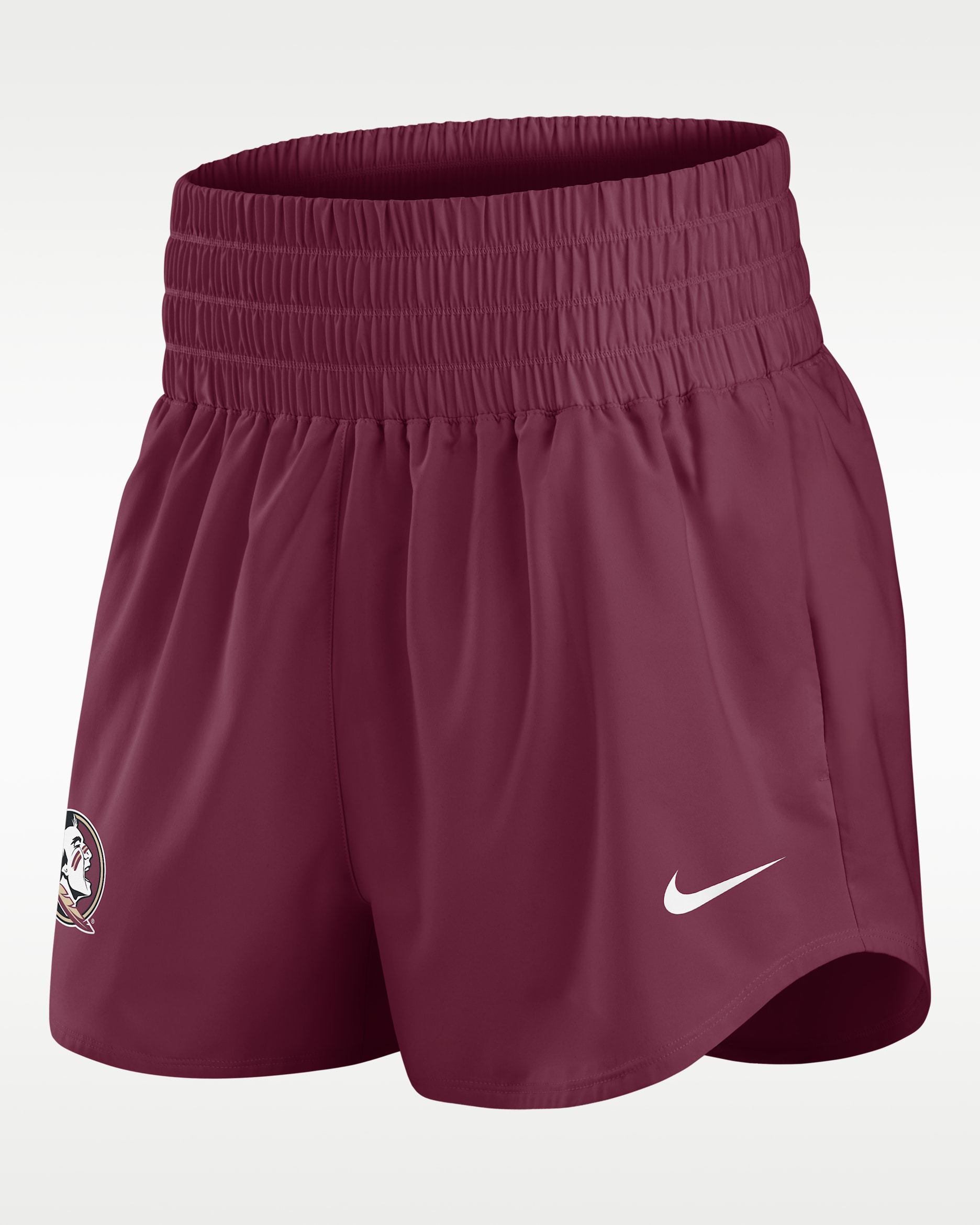 Florida State Primary Logo One Women's Nike Dri-FIT College Shorts - Maroon