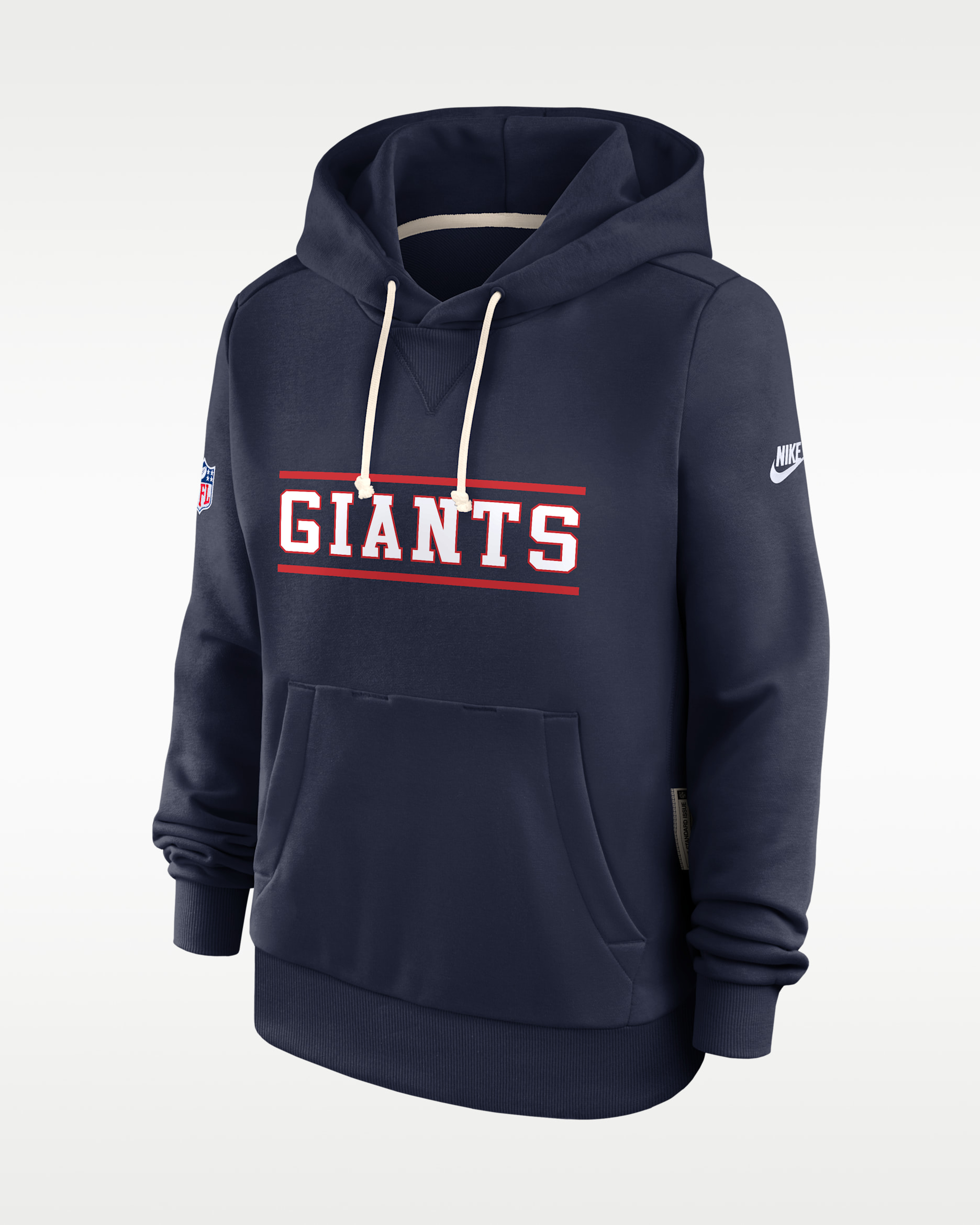 New York Giants Sideline Standard Issue Alt Women's Nike Dri-FIT NFL Pullover Hoodie - Navy