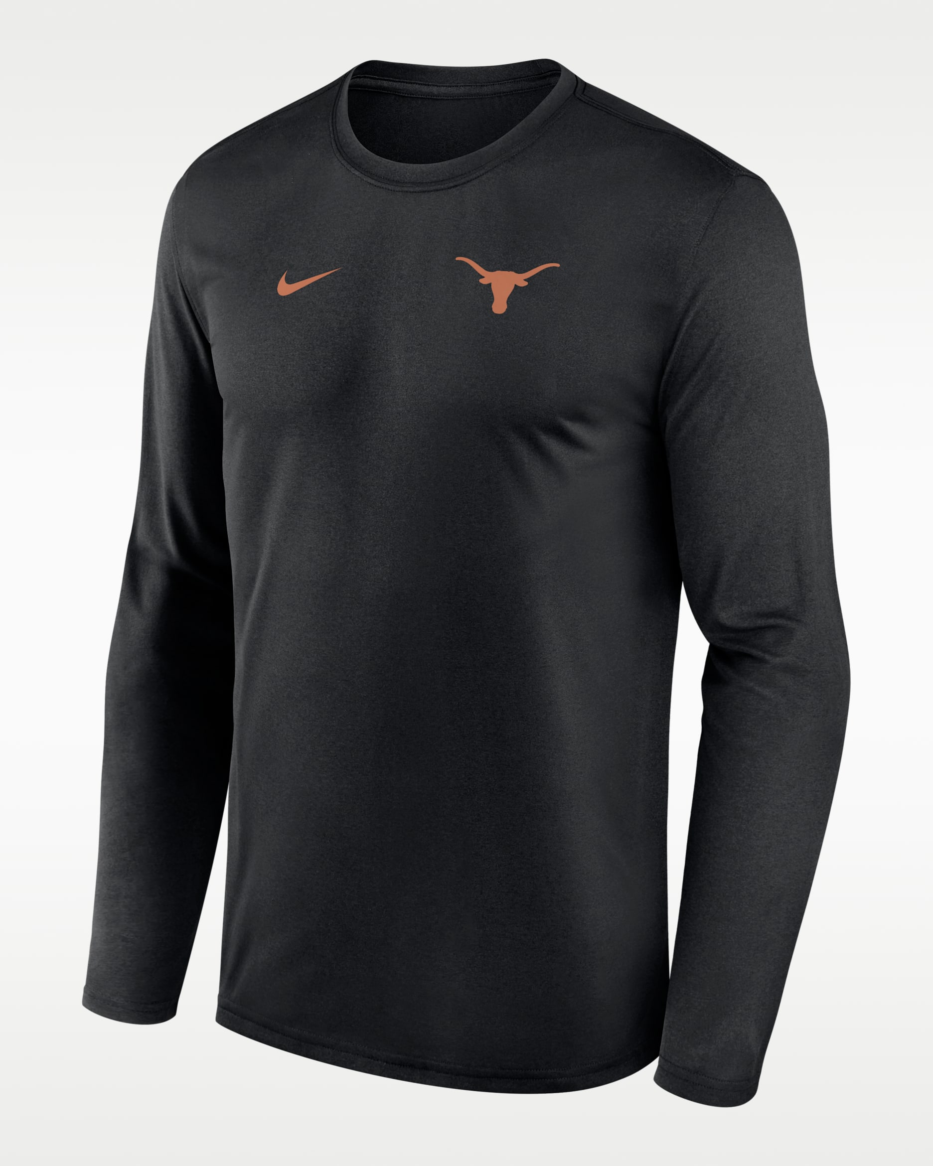 Texas Sideline Legend Small Logo Men's Nike Dri-FIT College Long-Sleeve T-Shirt - Black
