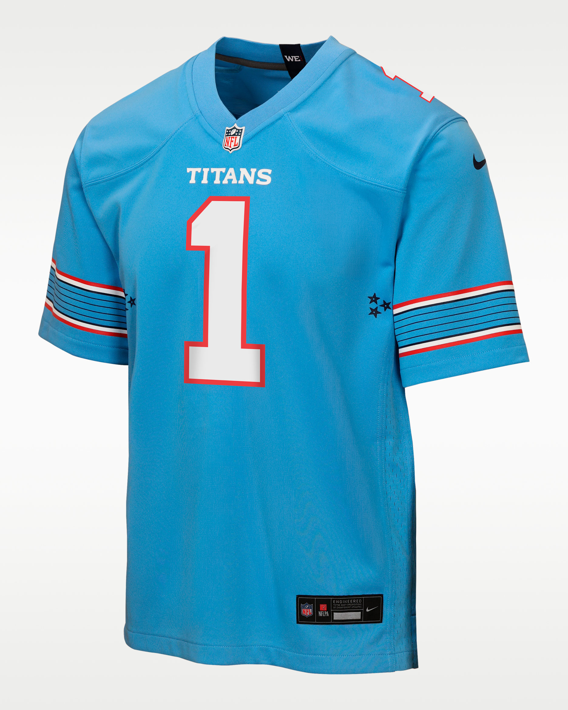 Jersey Game para niños talla grande Cameron Ward Tennessee Titans - Azul