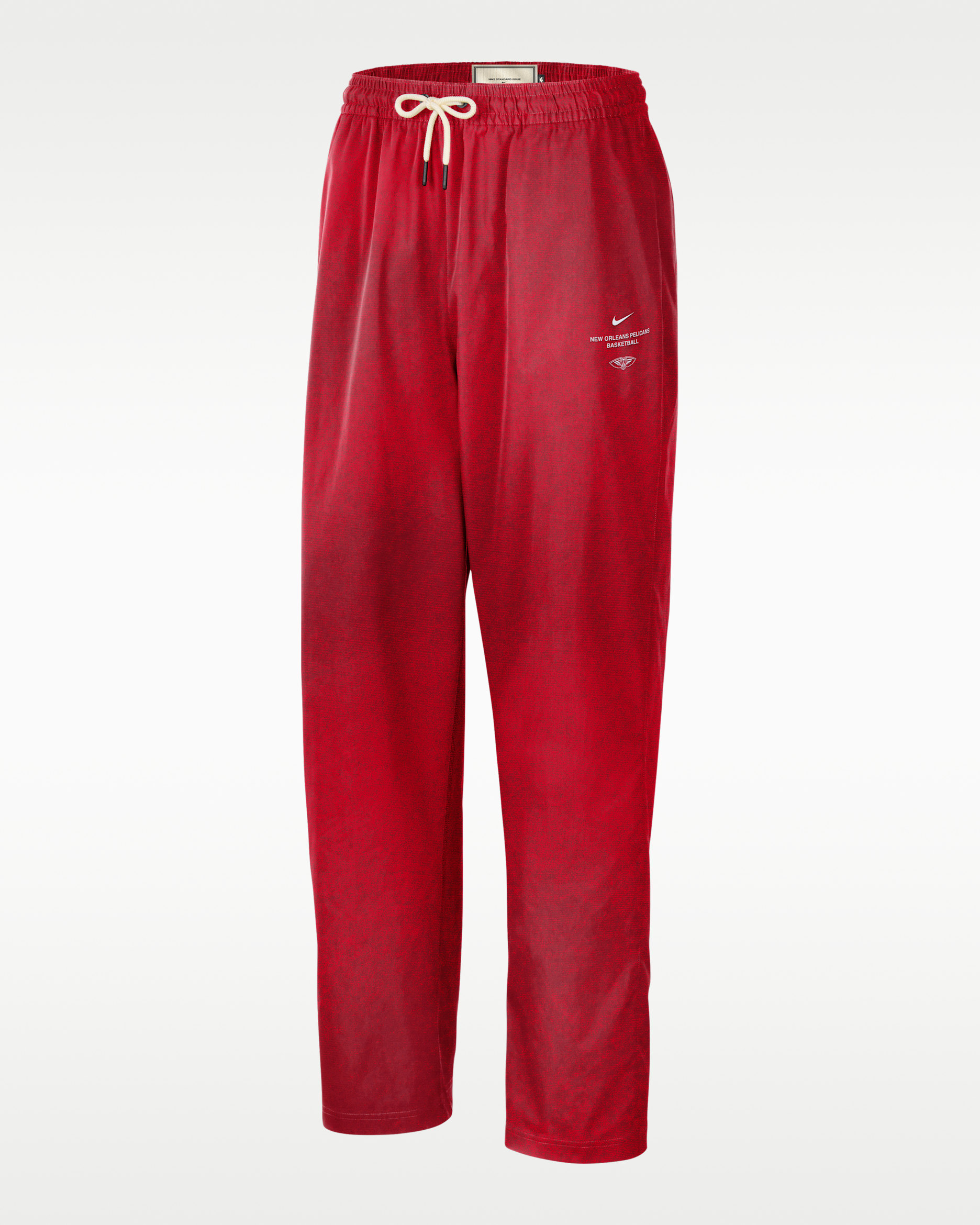 New Orleans Pelicans Standard Issue Men's Woven Basketball Pants - University Red/Club Gold/University Red/White