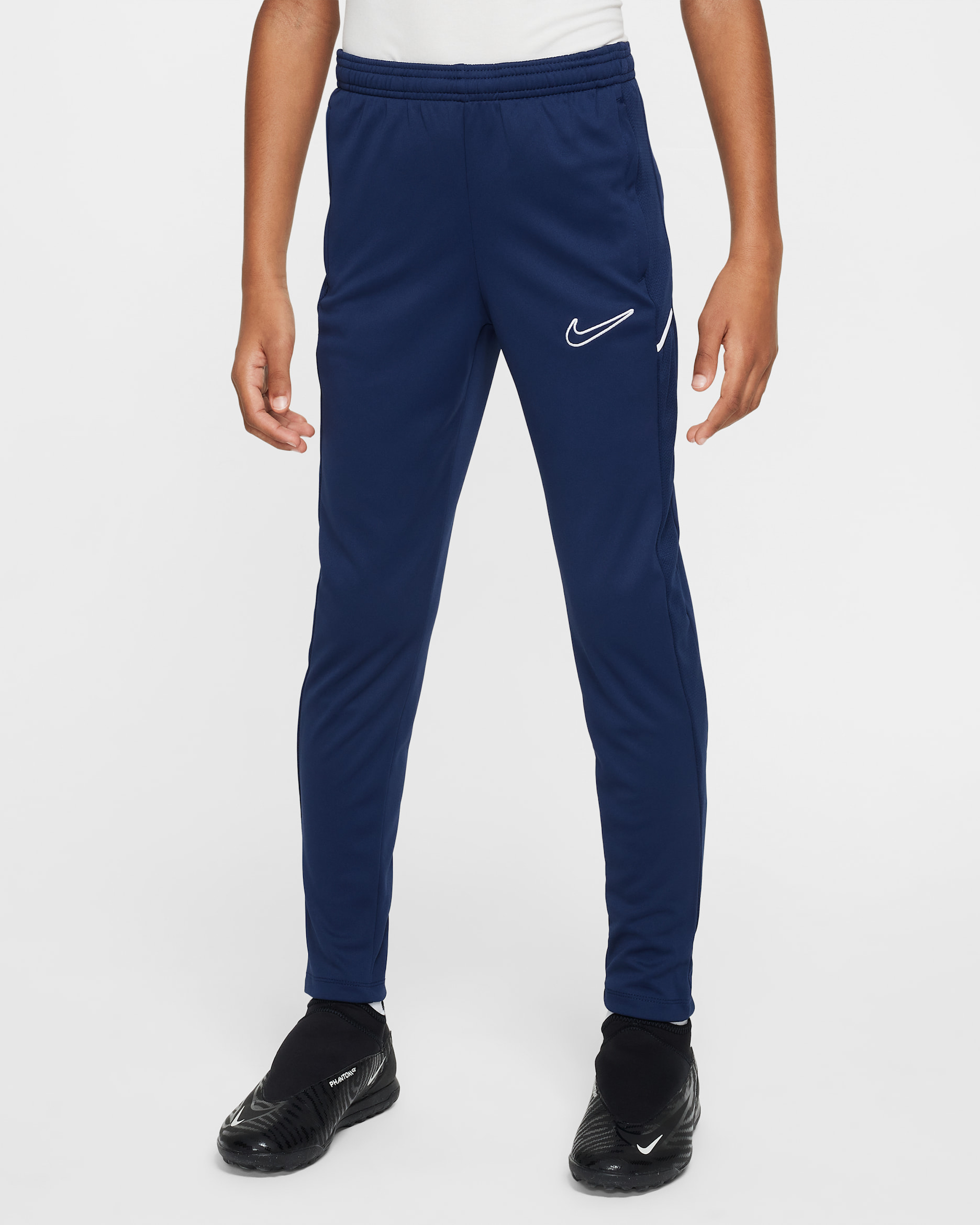 Pantalon de foot Dri-FIT Nike Academy pour ado - Midnight Navy/Midnight Navy/Blanc