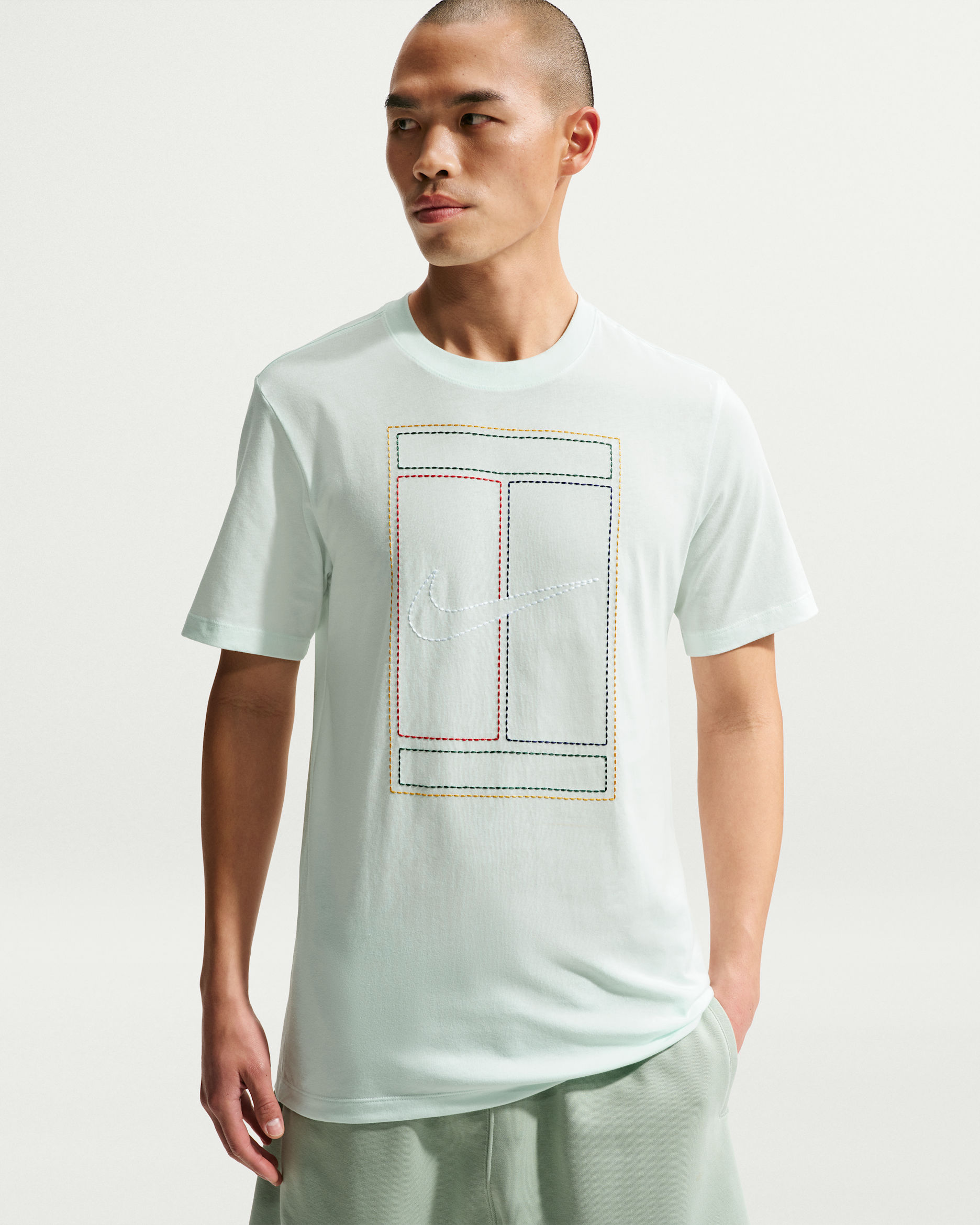 나이키코트 헤리티지 남성 티셔츠 - 배얼리 그린