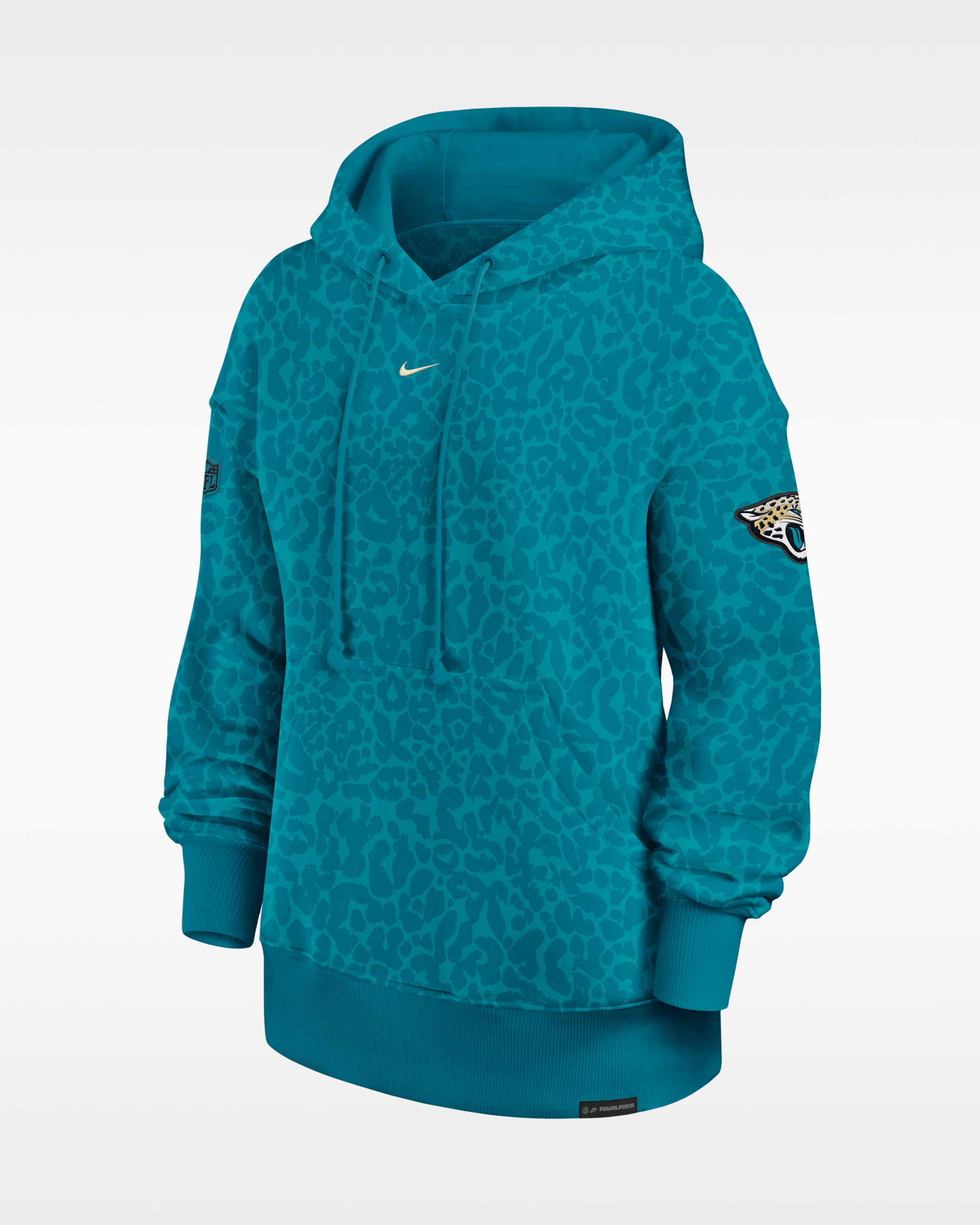 Jacksonville Jaguars Rivalries Collection Phoenix Women's Nike NFL Oversized Pullover Hoodie - Blustery