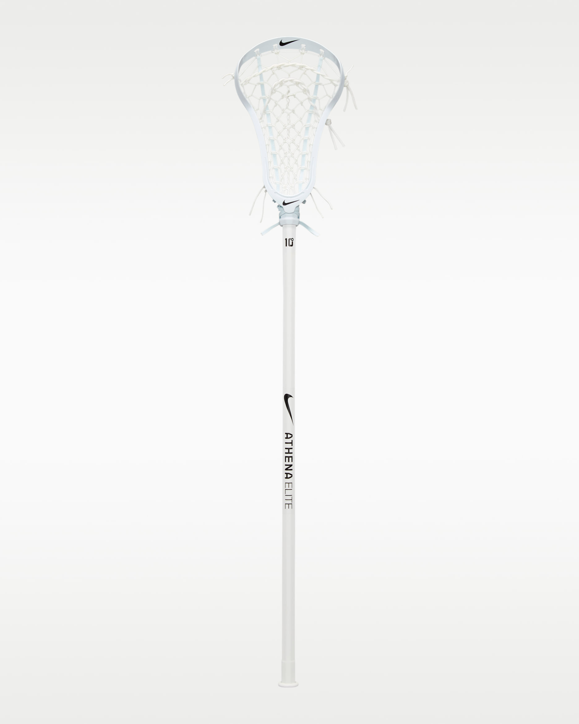 Palo completo de lacrosse para mujer Nike Athena Elite - Blanco/Blanco