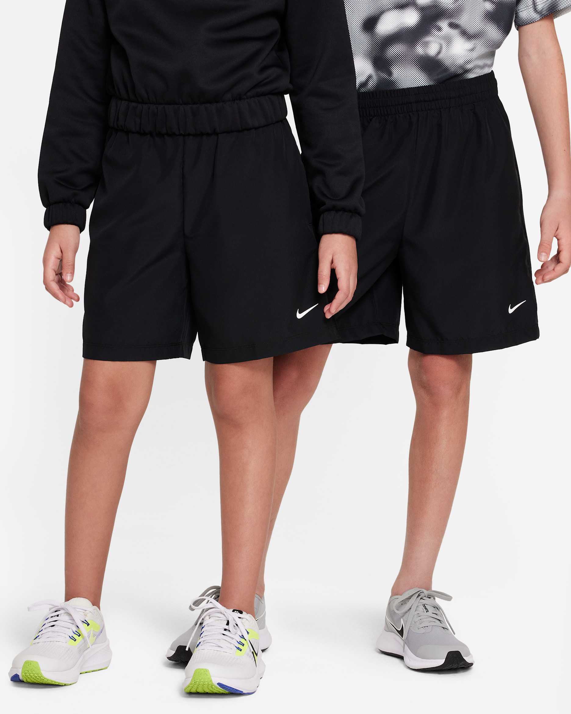 Nike Multi Dri-FIT treningsshorts til store barn - Svart/Hvit